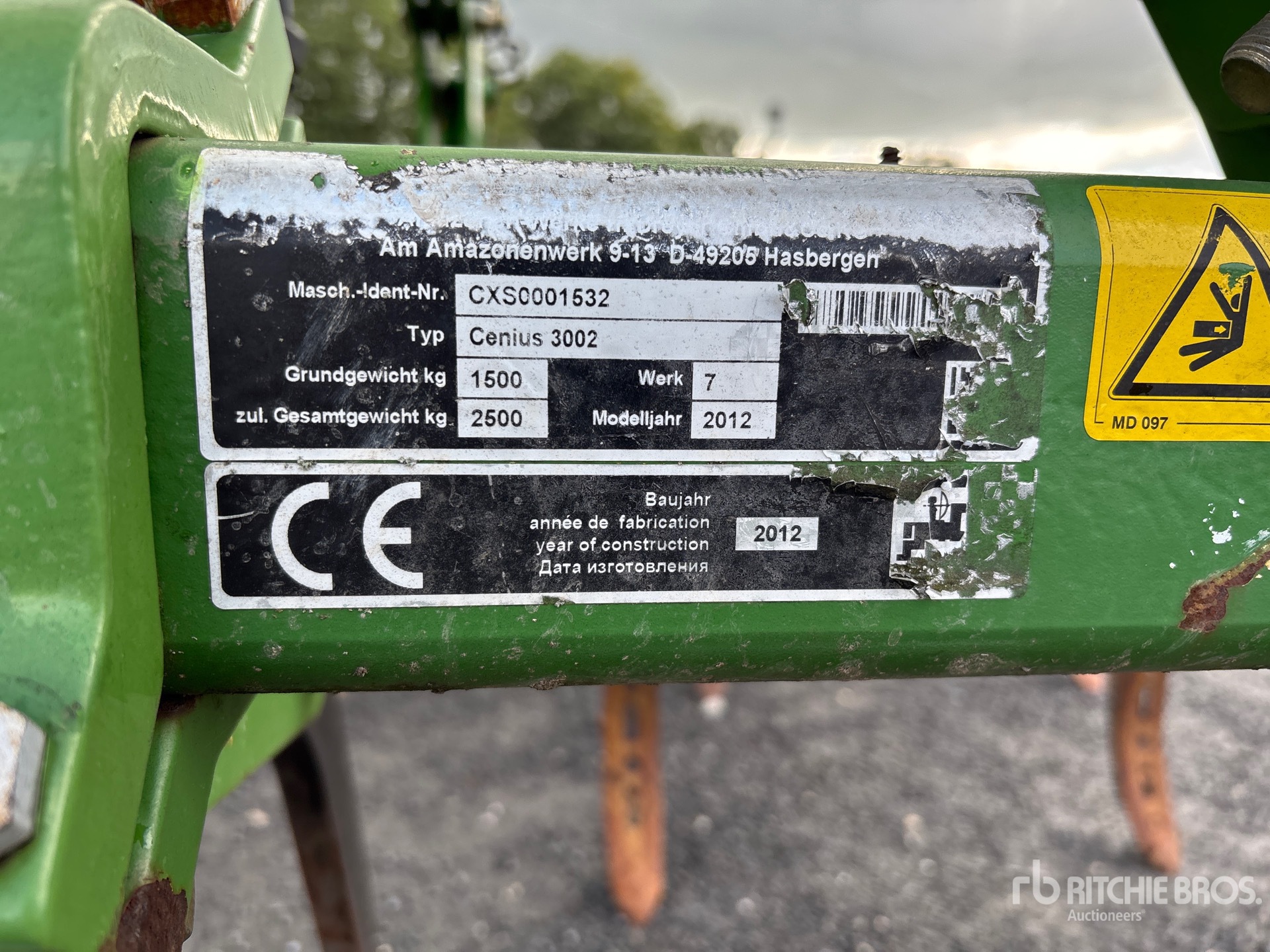 2012 Amazone CENIUS 3002