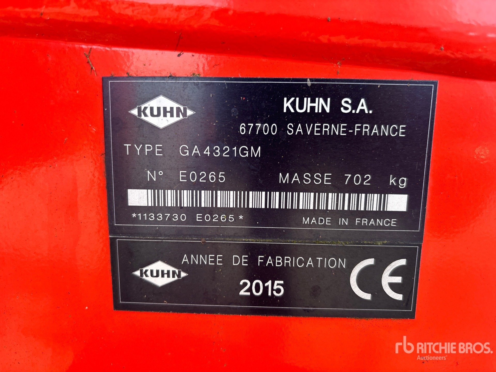 2015 Kuhn GA4321GM