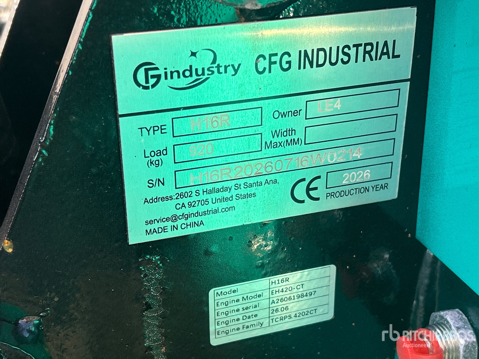 2026 CFG H16R