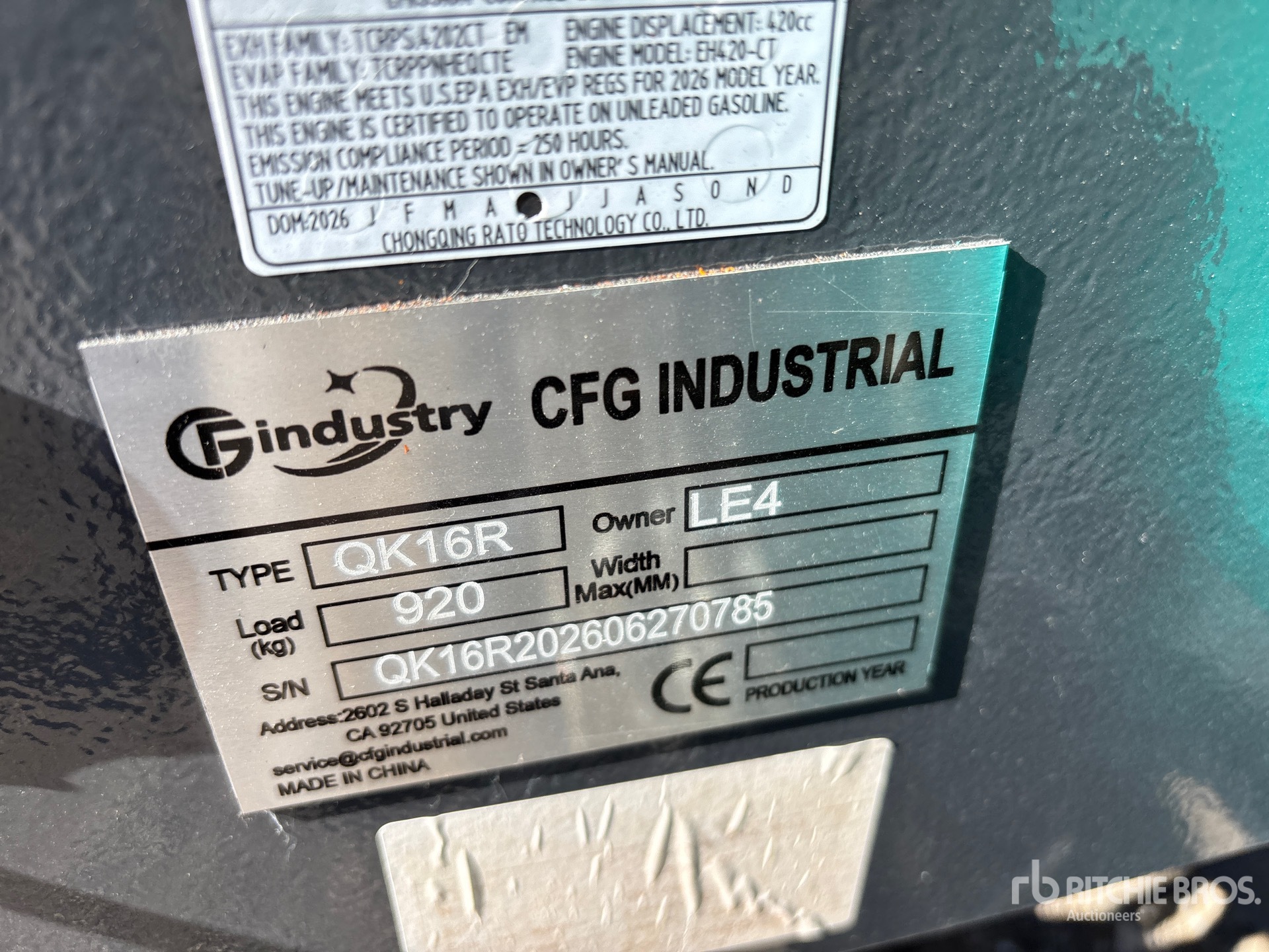 2026 CFG QK16R