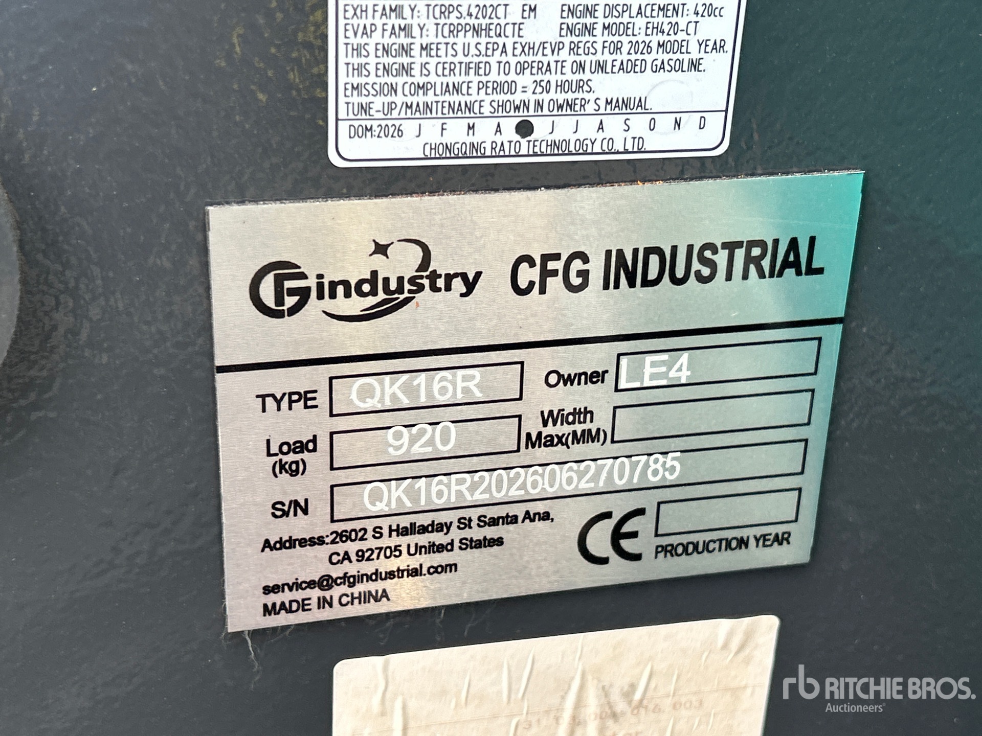 2026 CFG QK16R