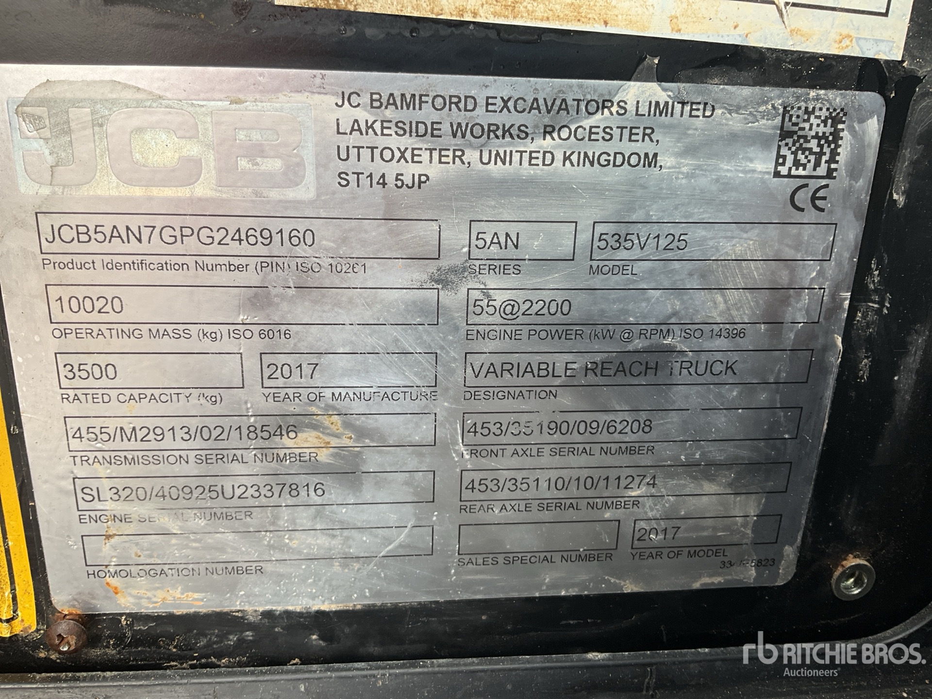 2017 JCB 535-125