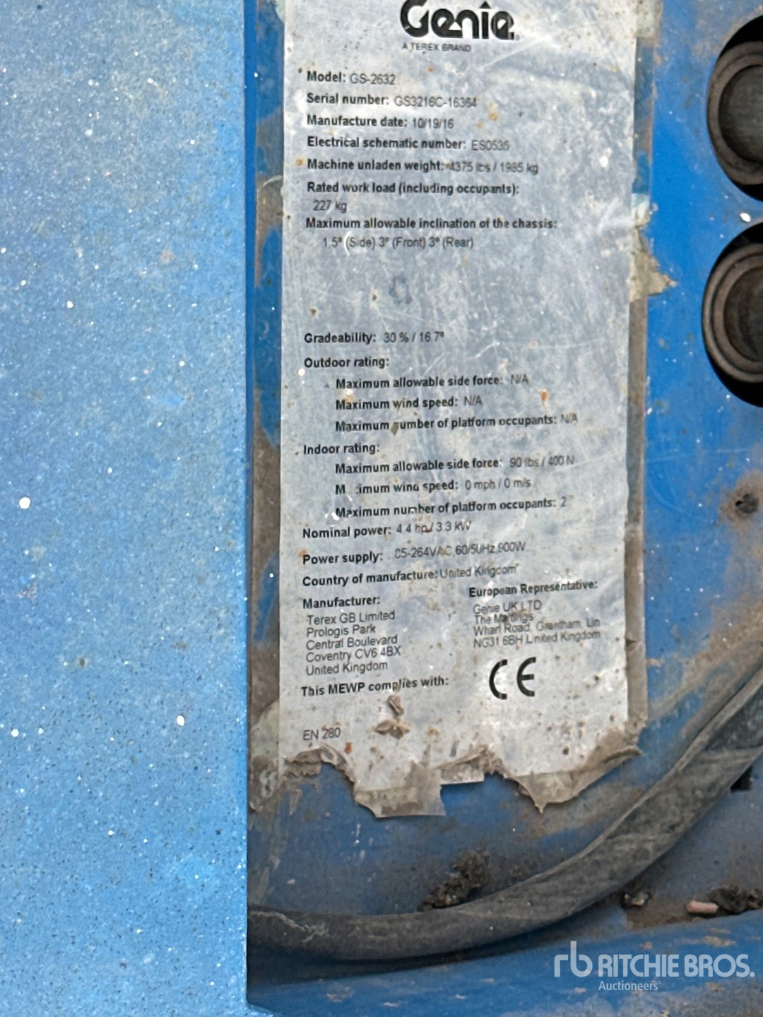 2016 Genie GS-2632