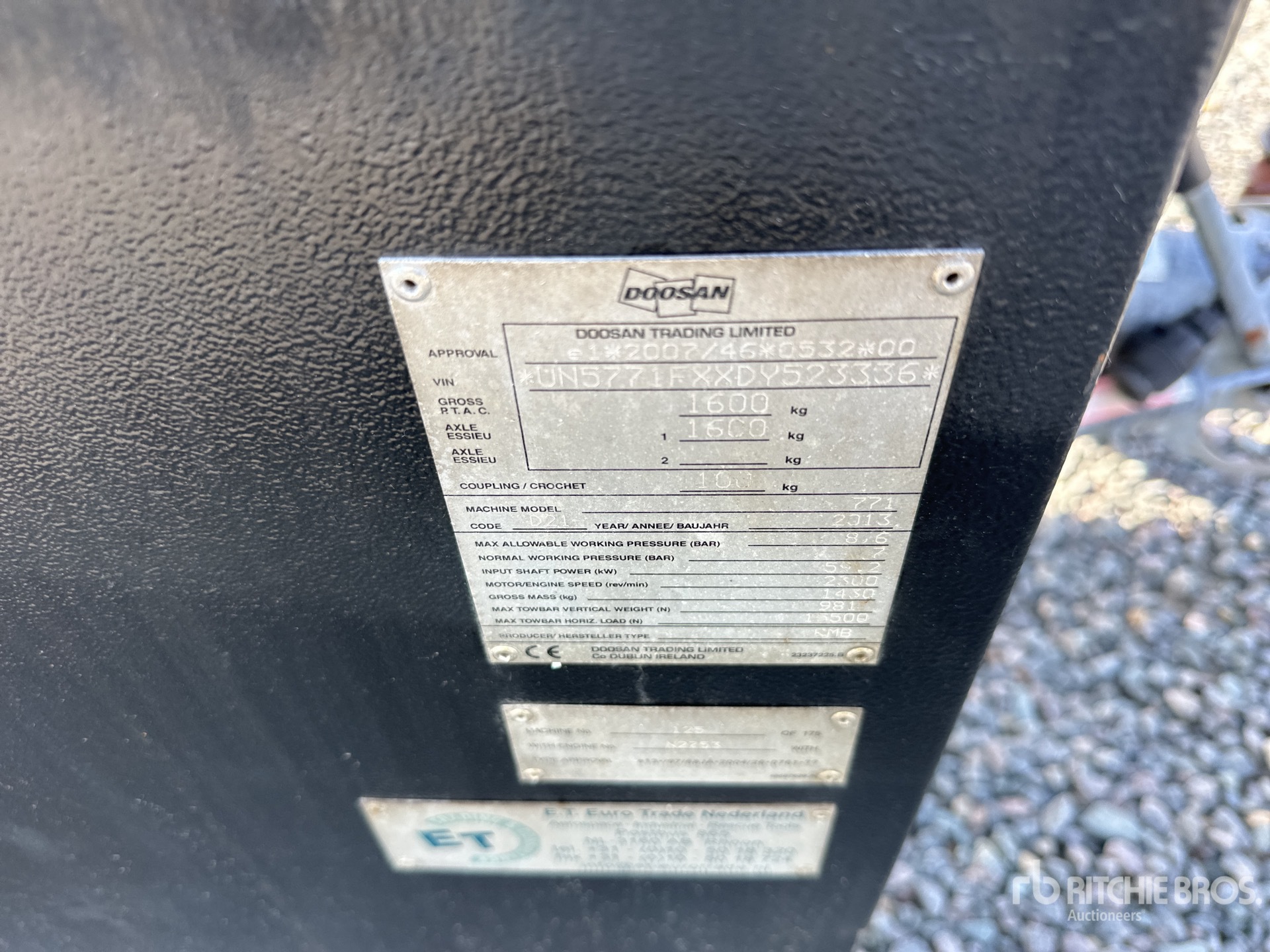 2013 Doosan Portable Power D21