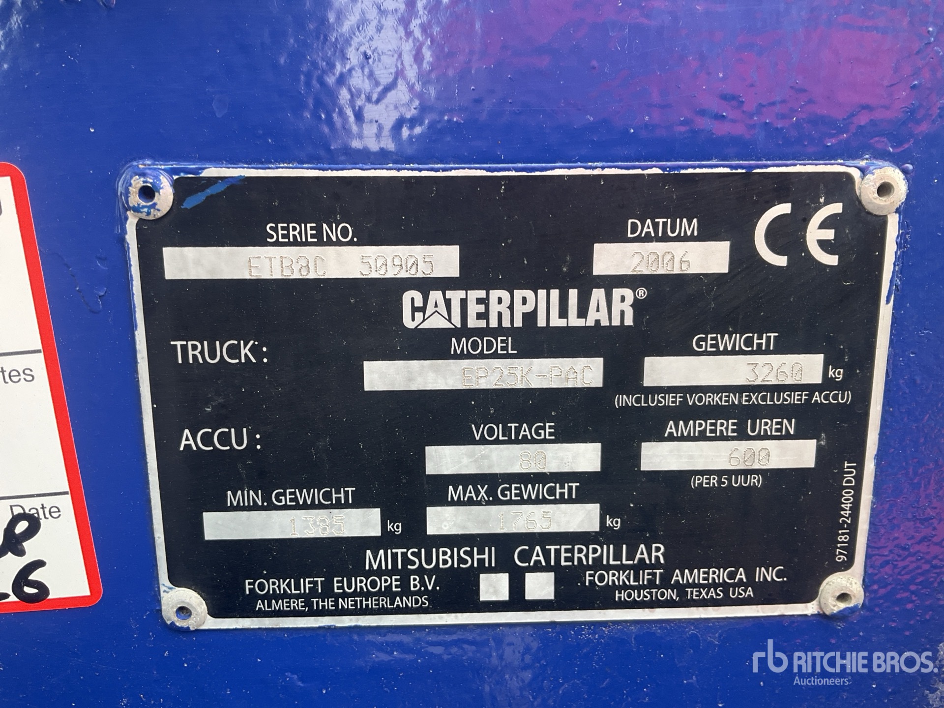 2006 Caterpillar EP25K-PAC