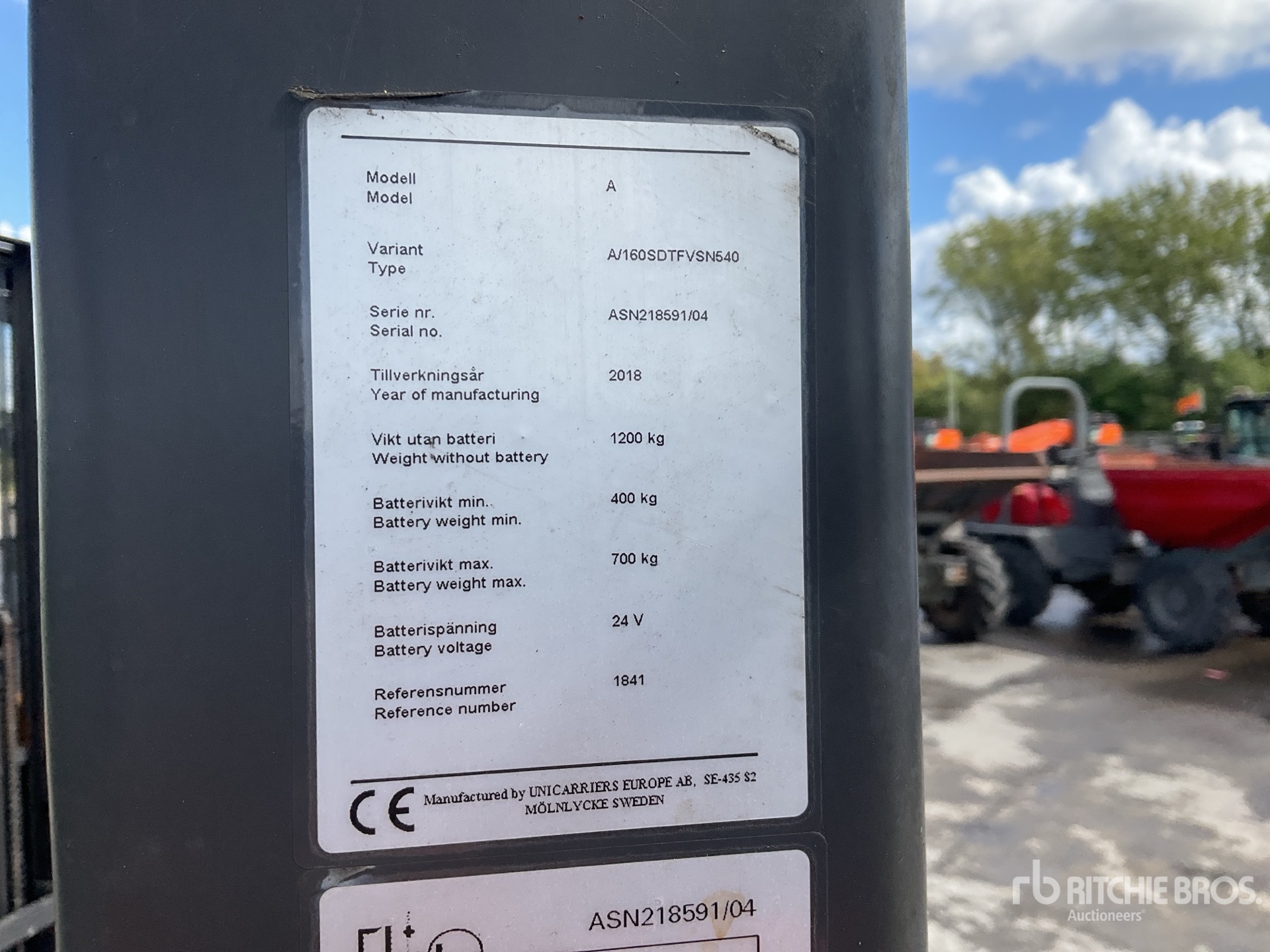 2018 Atlet A/160SDTFVSN540