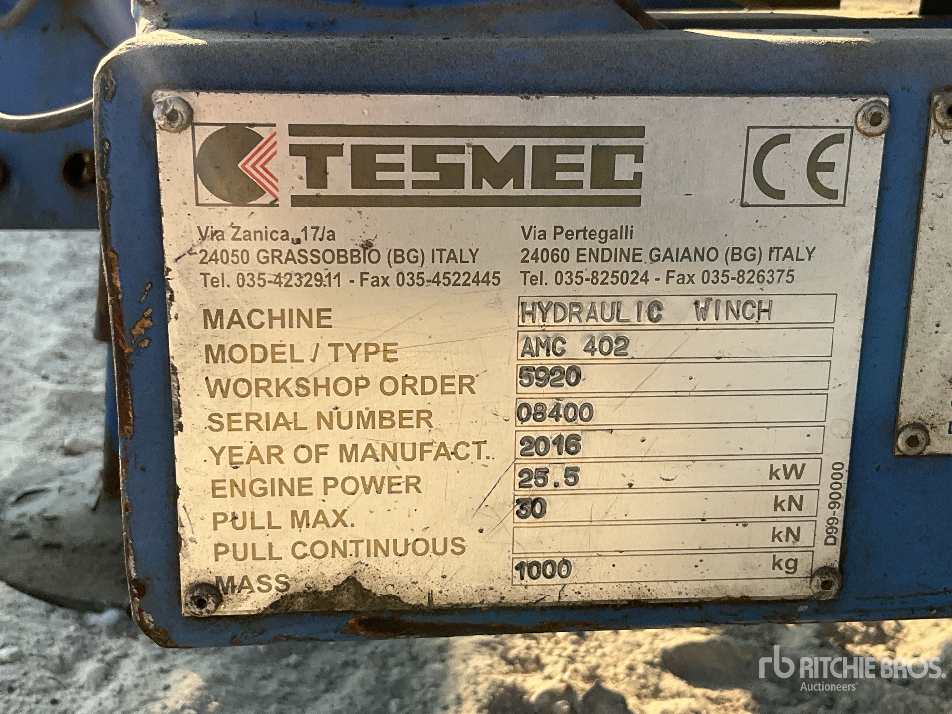 2016 Tesmec AMC 402