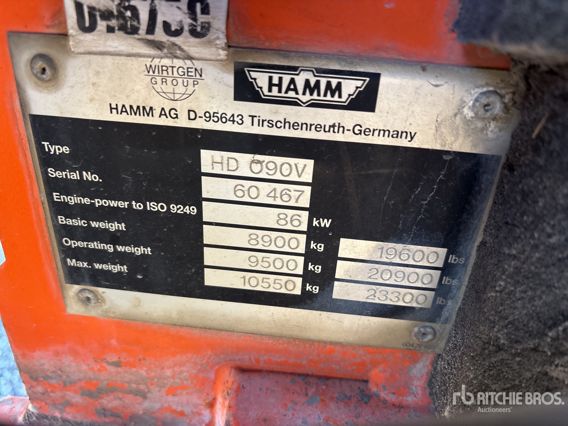 2004 Hamm HD090V