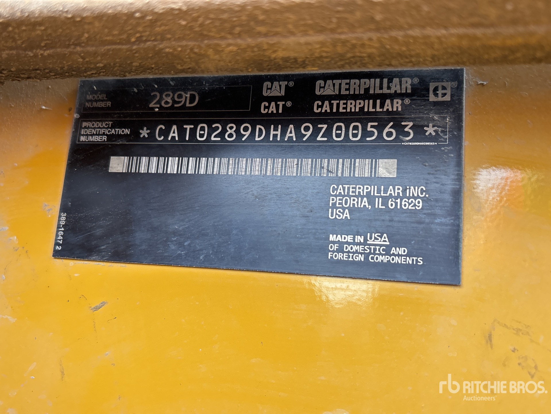2015 Caterpillar 289D