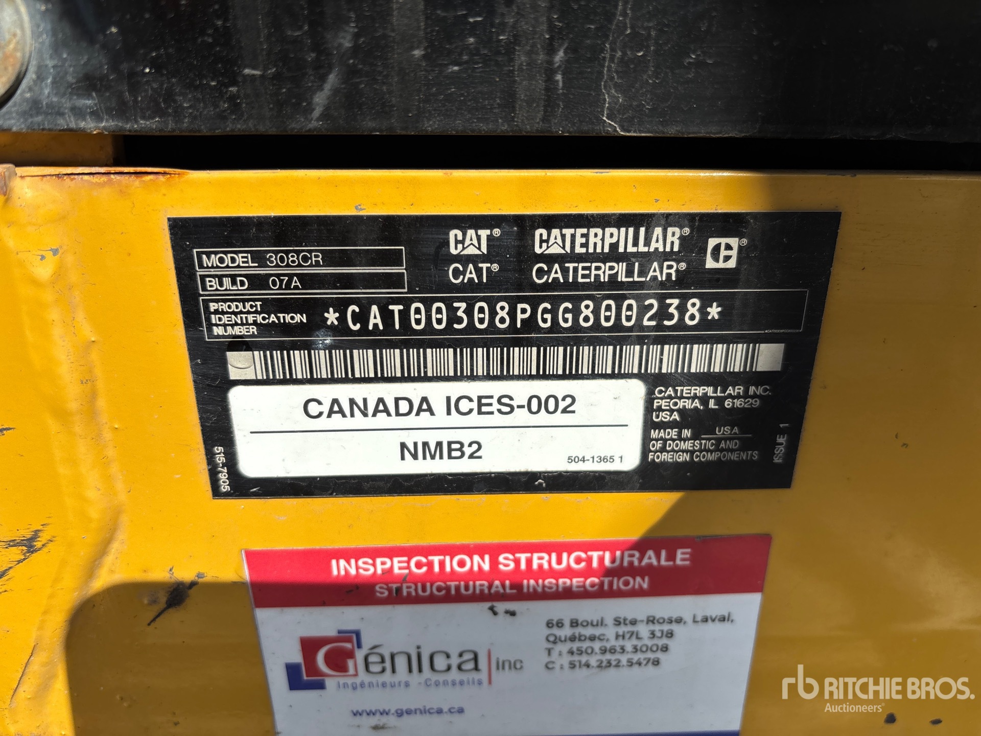 2019 Caterpillar 308 CR
