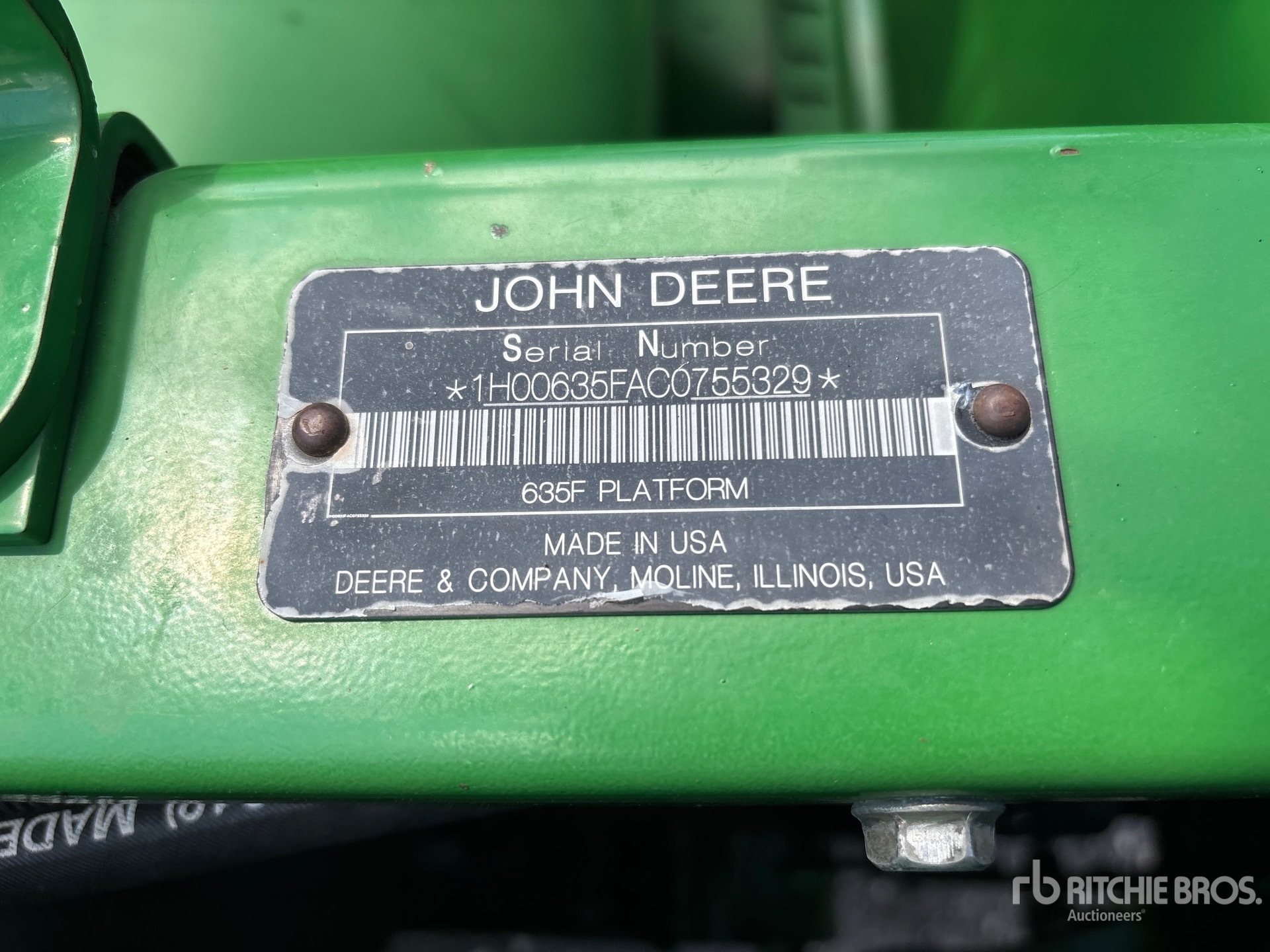 2013 John Deere 635F