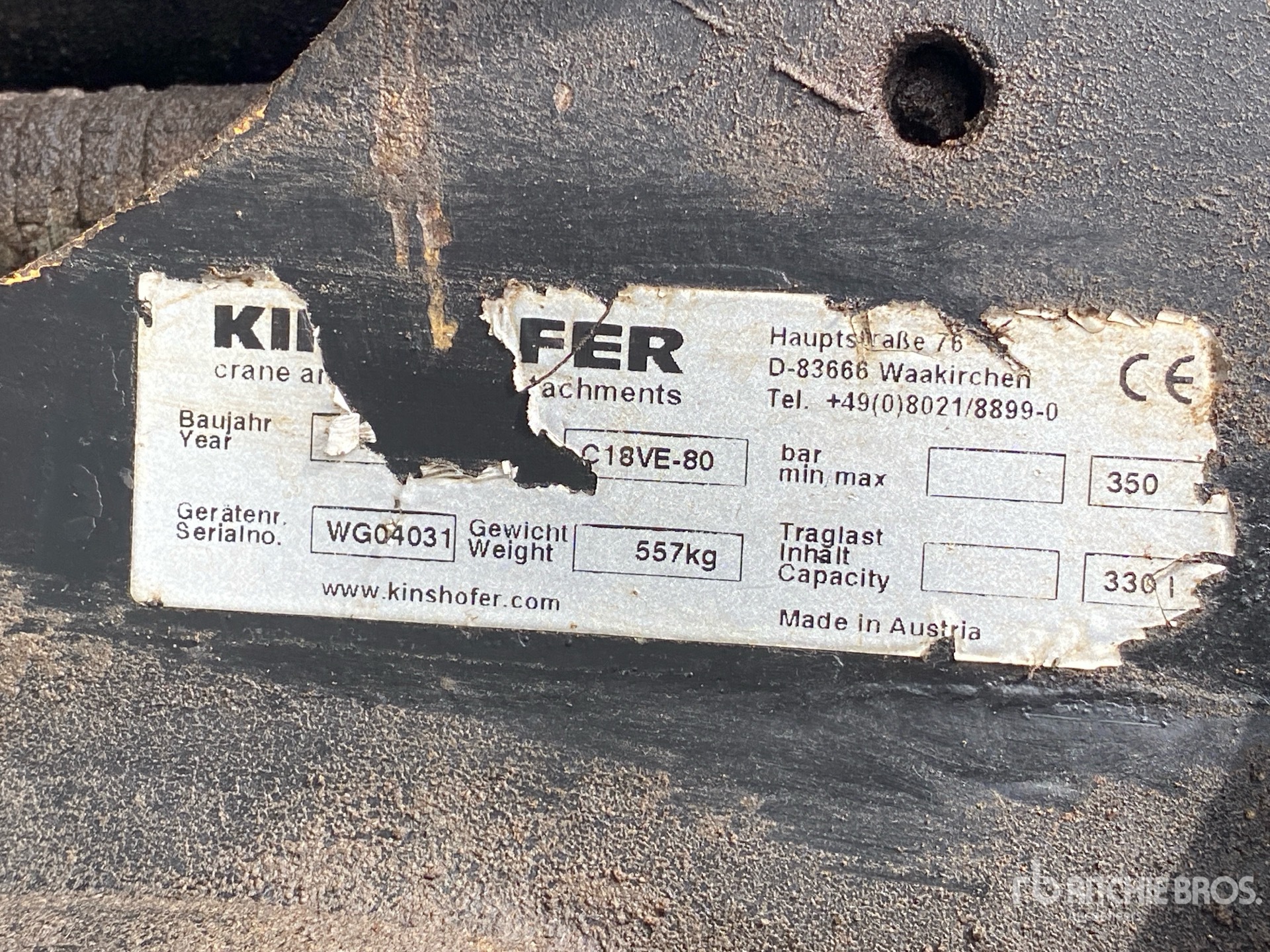 2011 Kinshofer C18VE-80 13-18