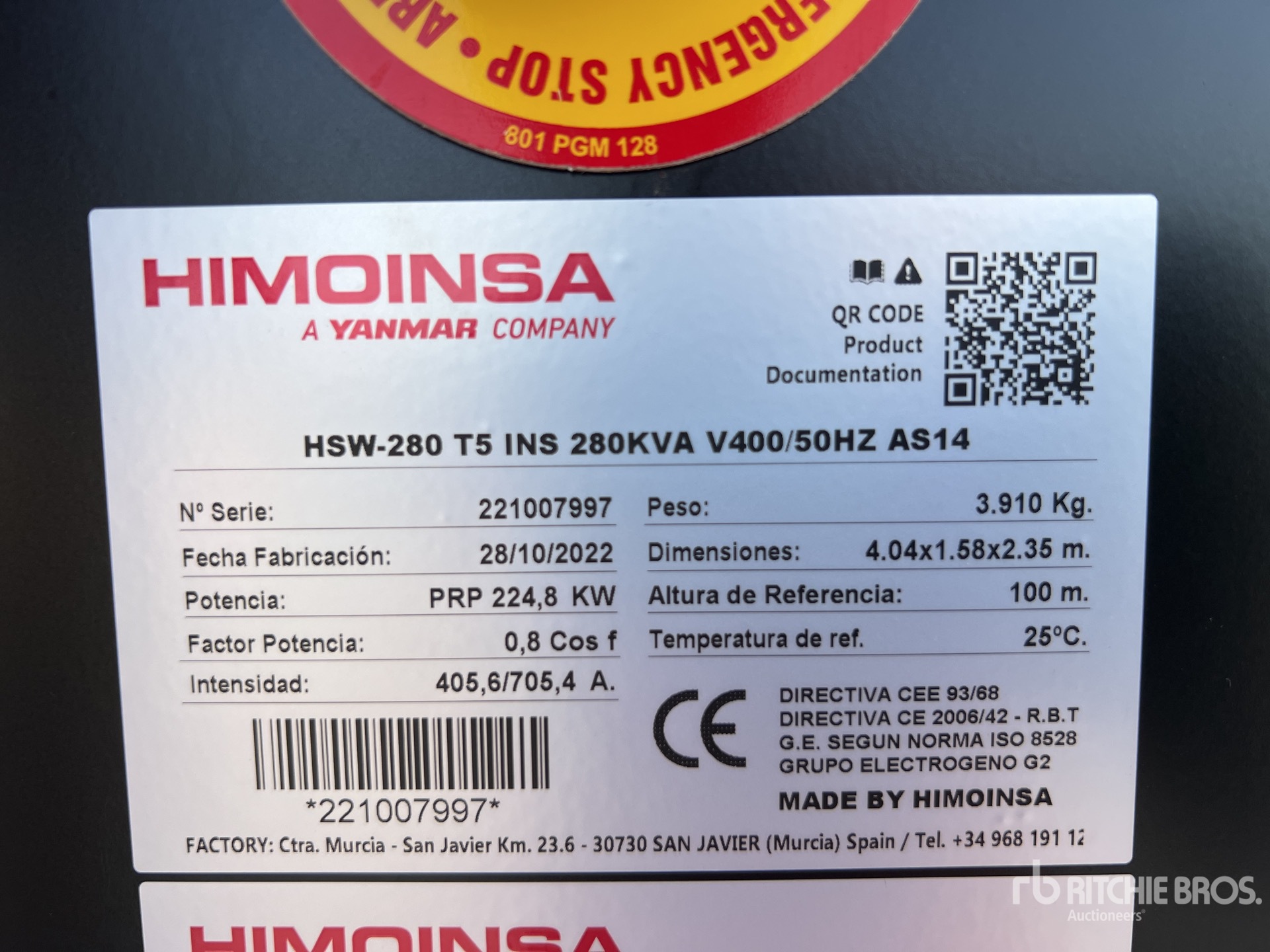 2022 Himoinsa HSW-280 T5