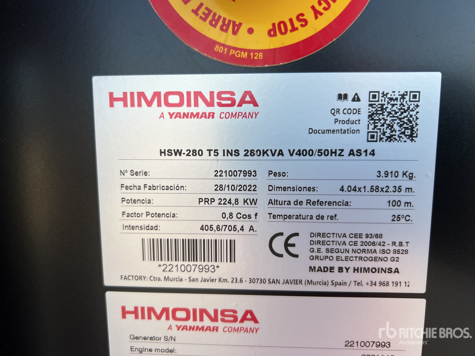 2022 Himoinsa HSW-280 T5
