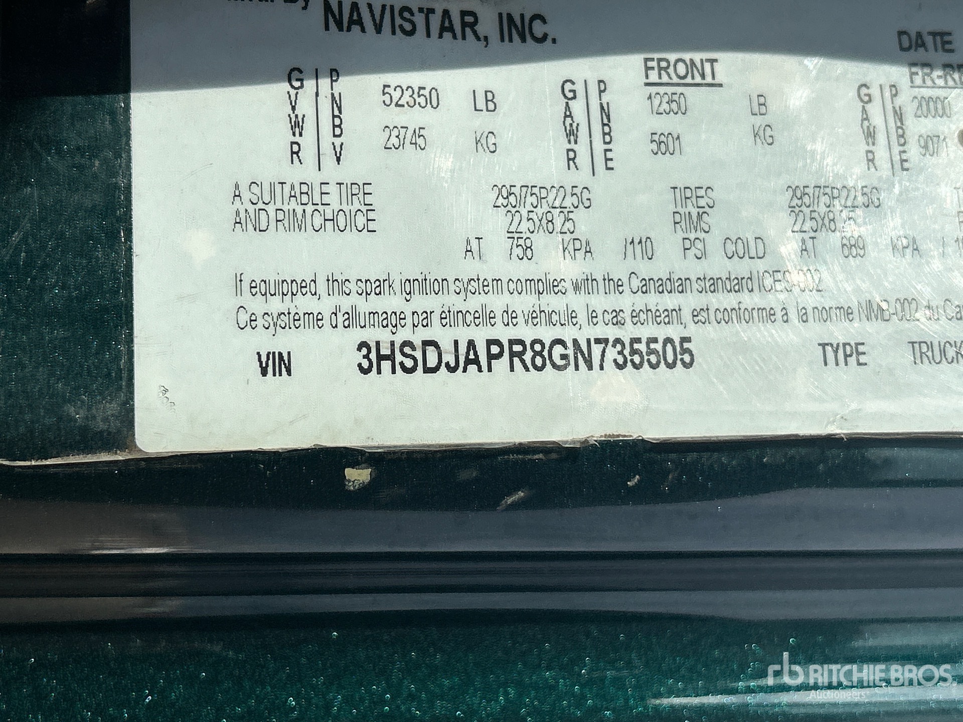 2016 International PROSTAR+