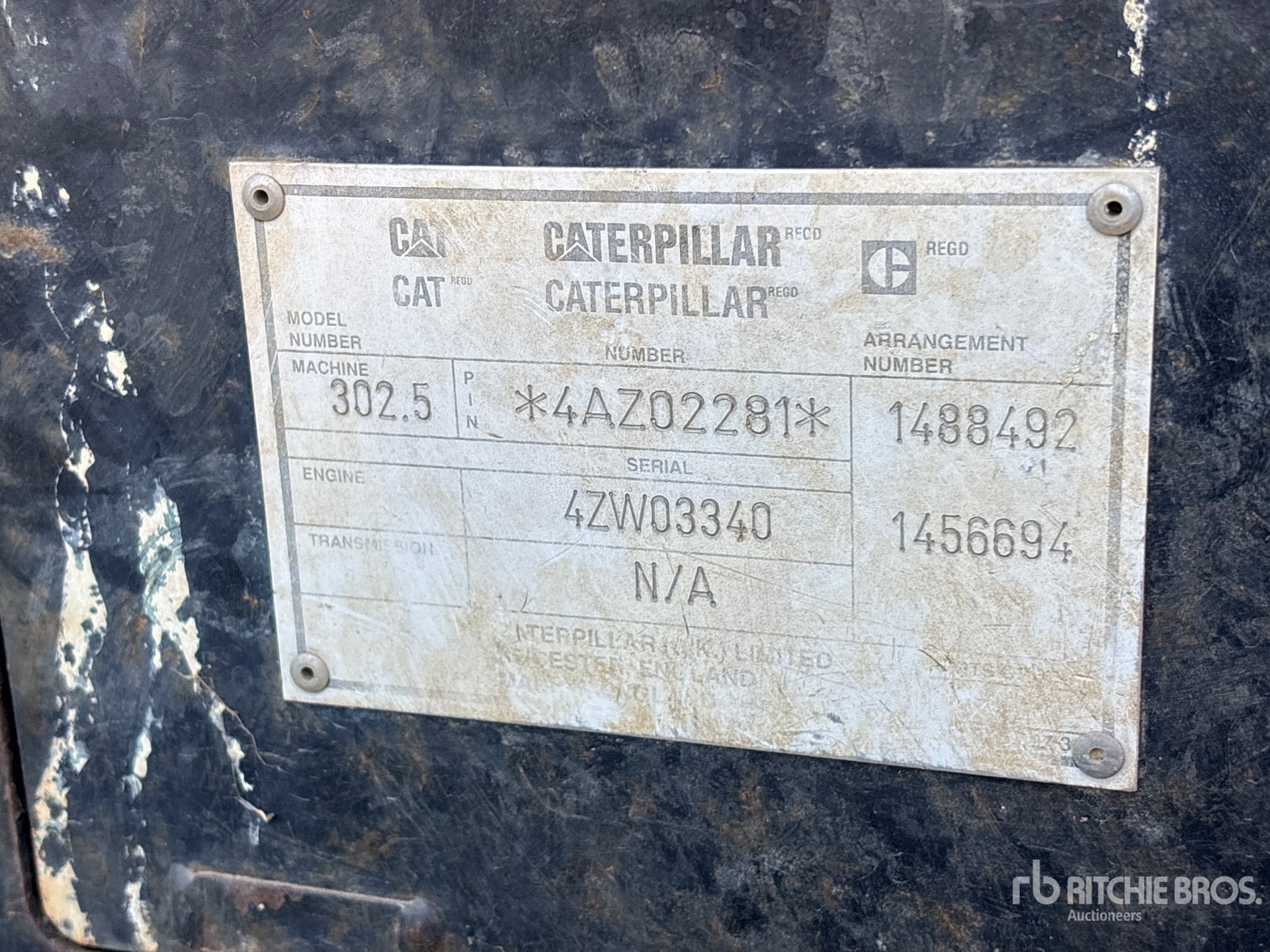 2001 Caterpillar 302.5