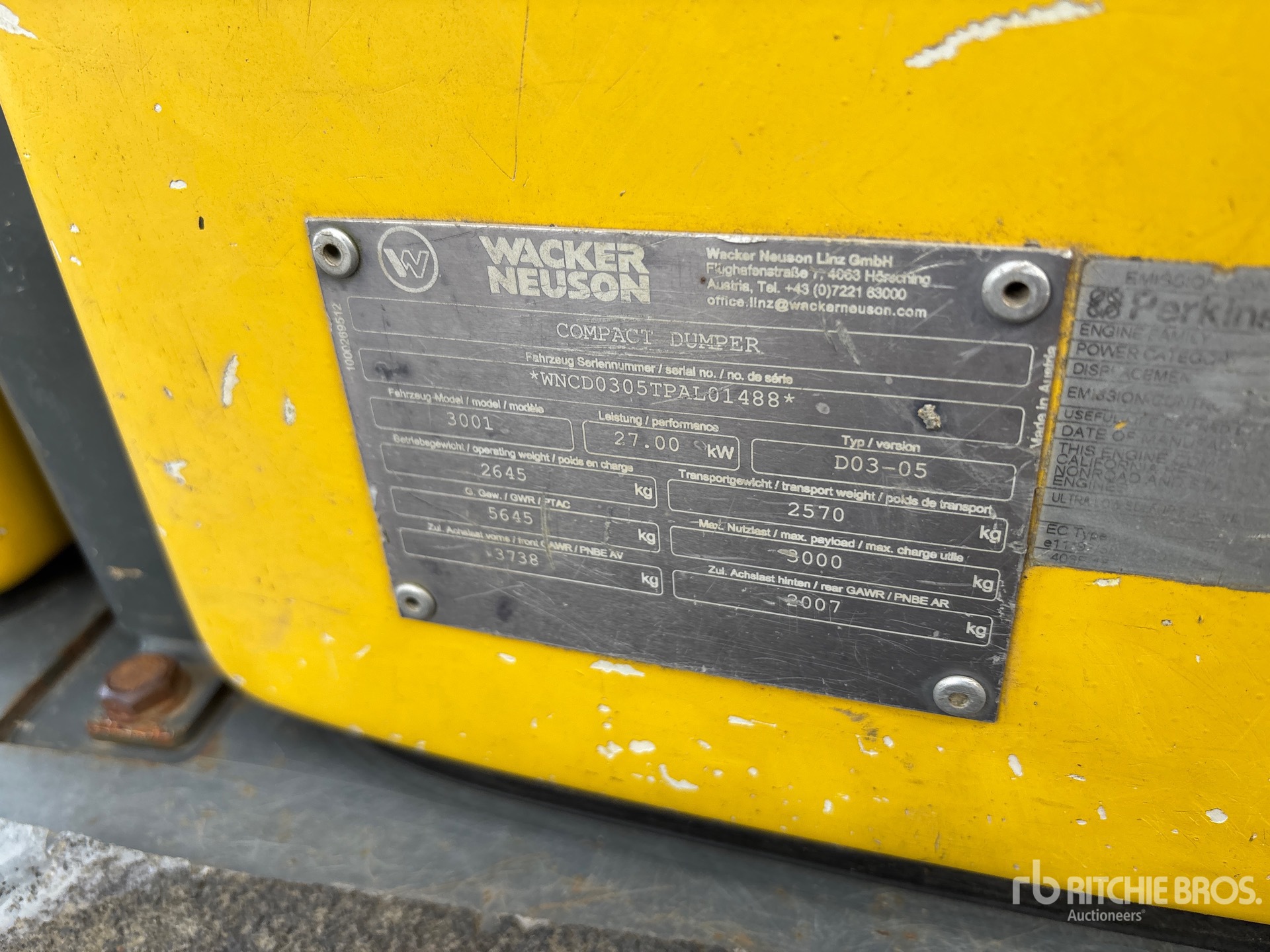 Photo of 2017 Wacker Neuson 3001