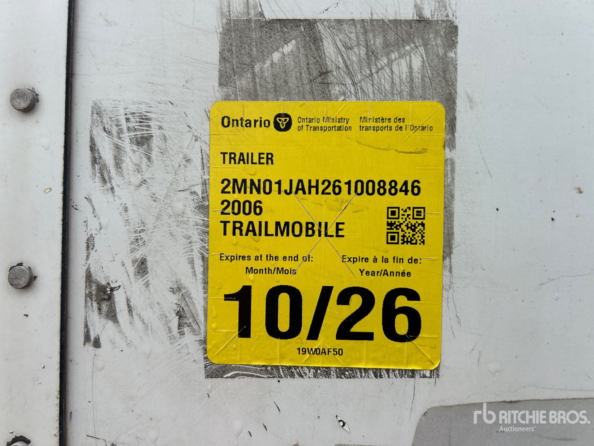 2006 Trailmobile 53 FT T/A