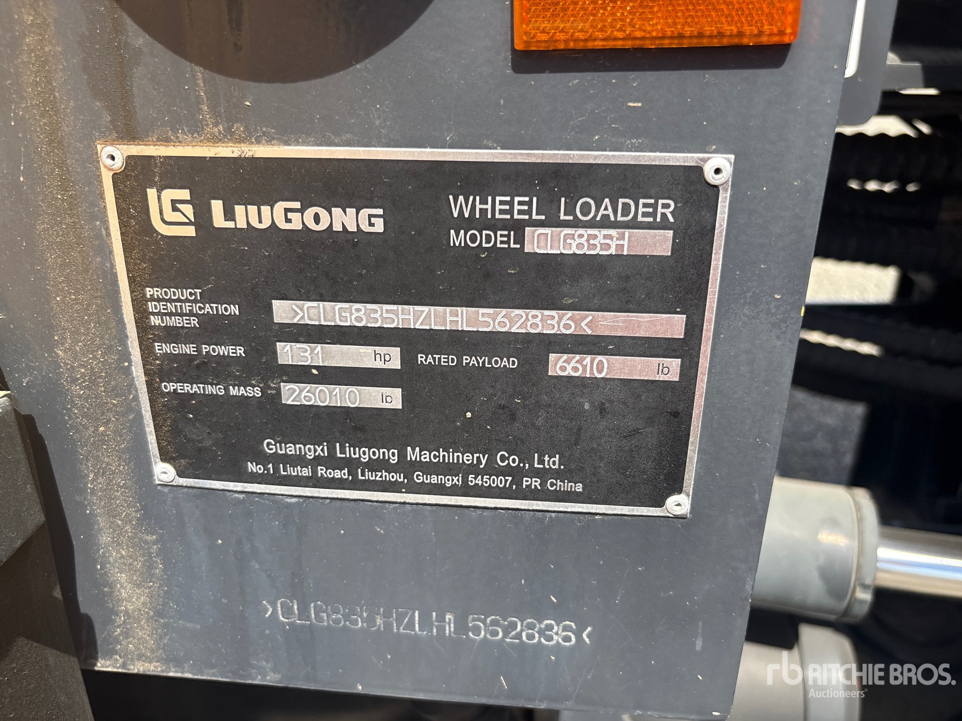 Photo of 2017 Liugong CLG835H