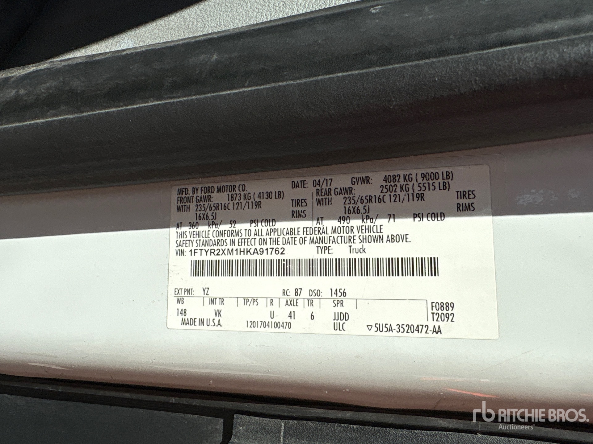2017 Ford TRANSIT 250