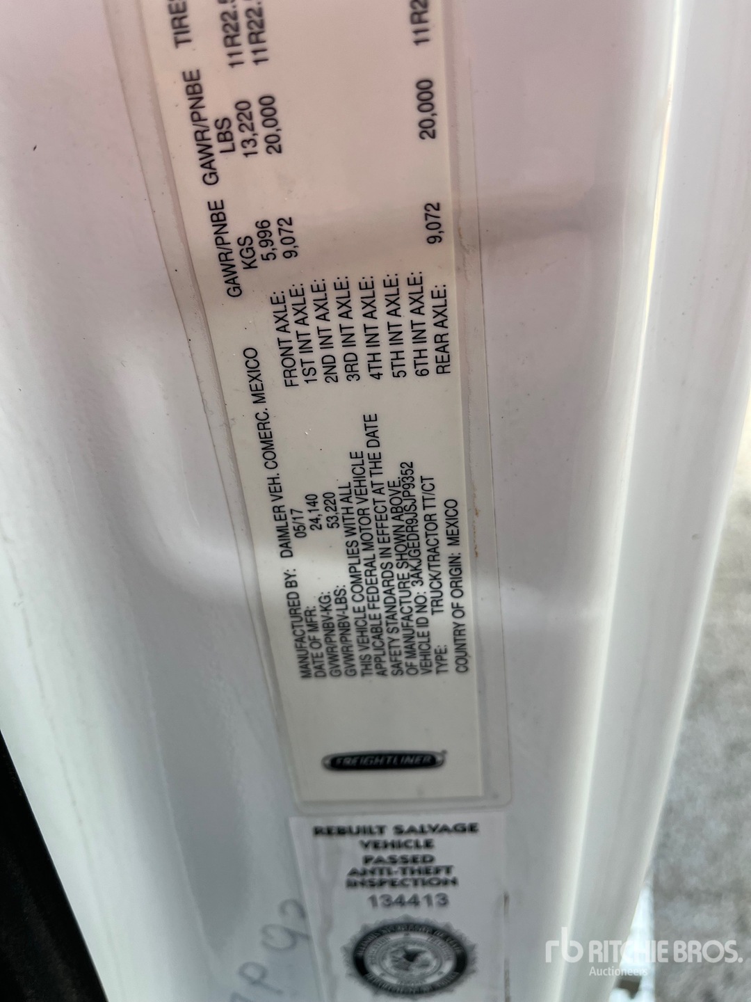 2018 Freightliner CASCADIA 125