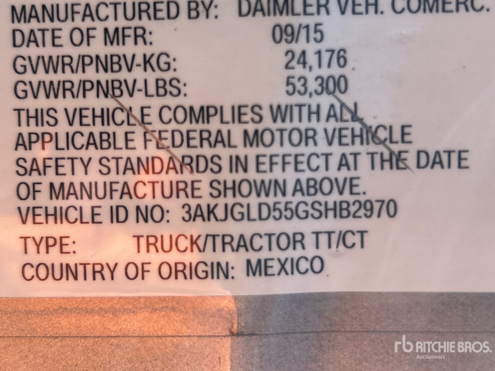 2016 Freightliner CASCADIA 125