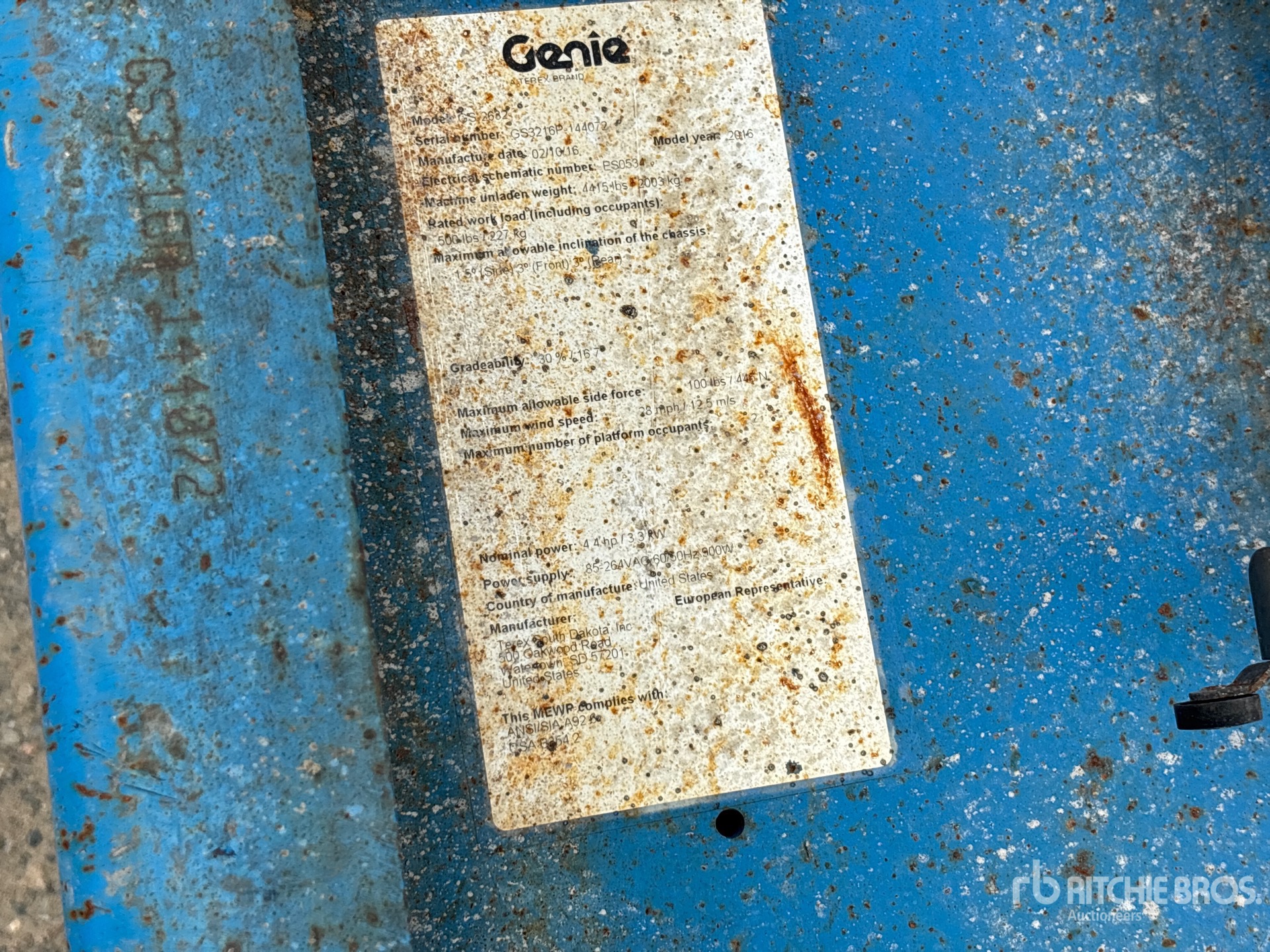 2016 Genie GS-2632