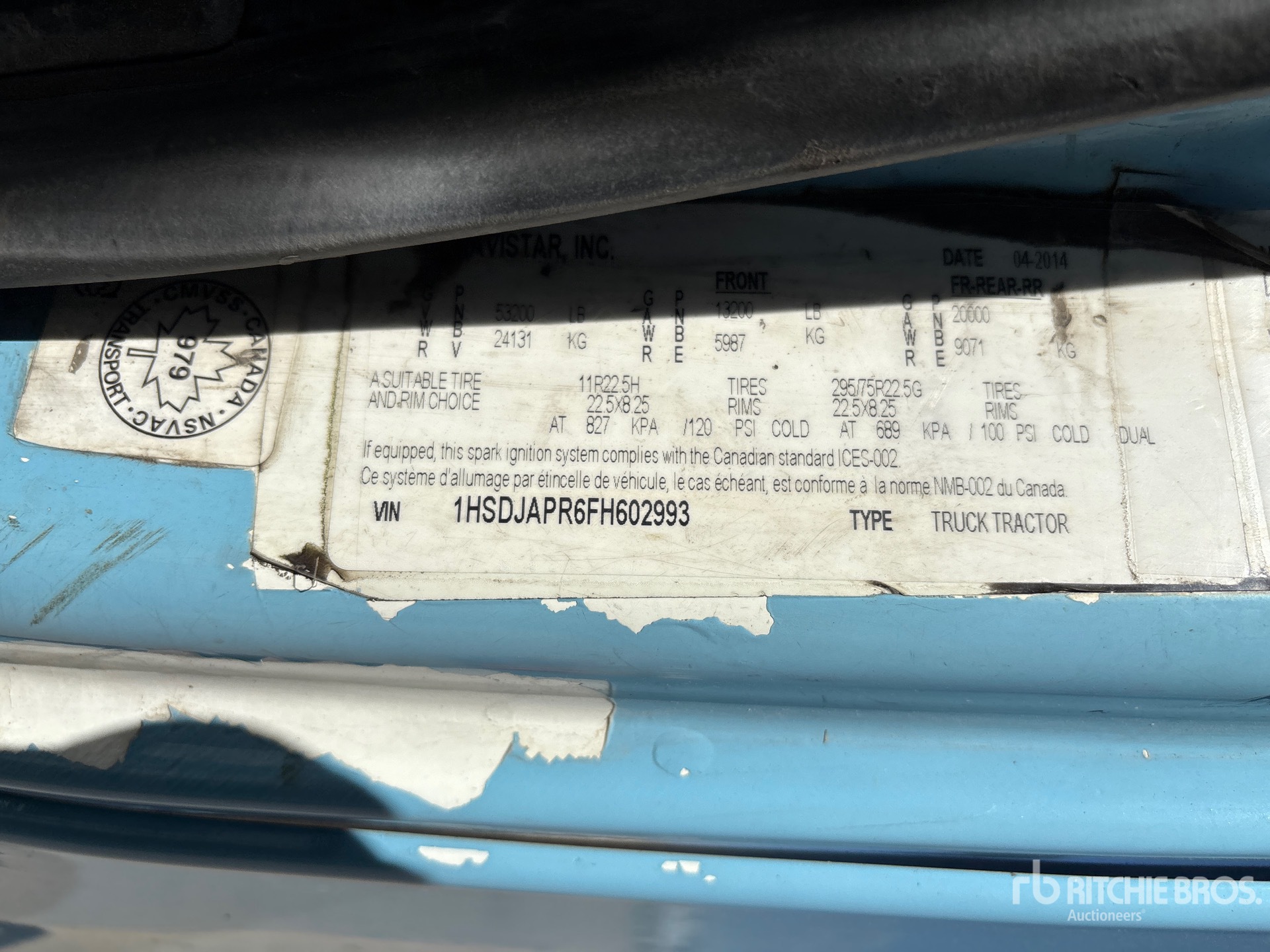 2015 International PROSTAR+ 122