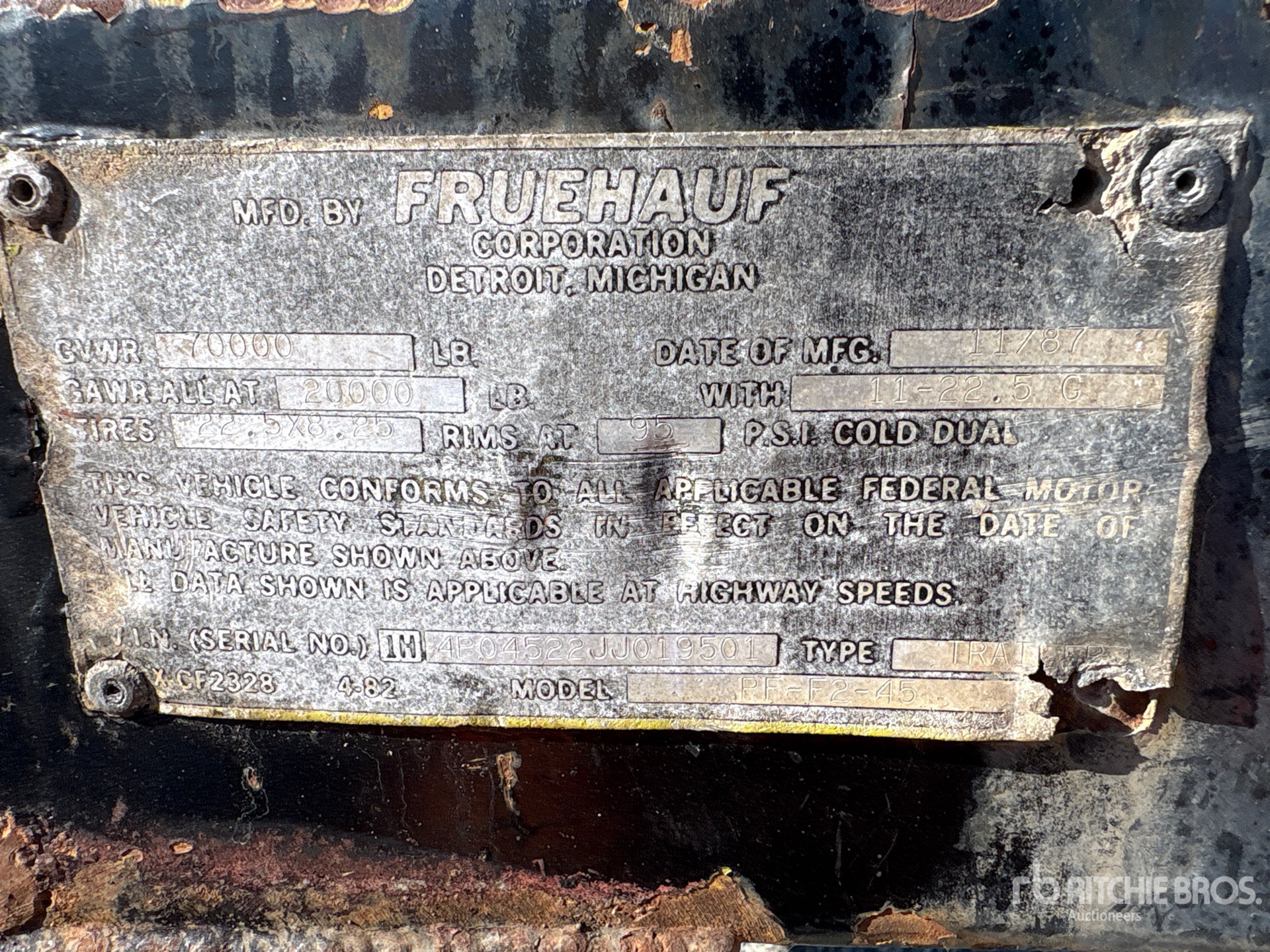 1988 Fruehauf PF-F2-45