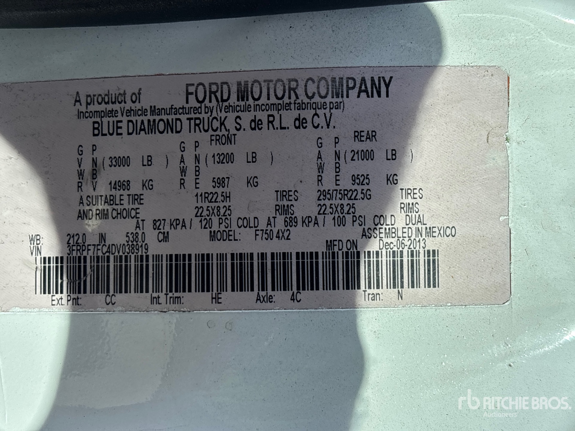 2013 Ford F-750