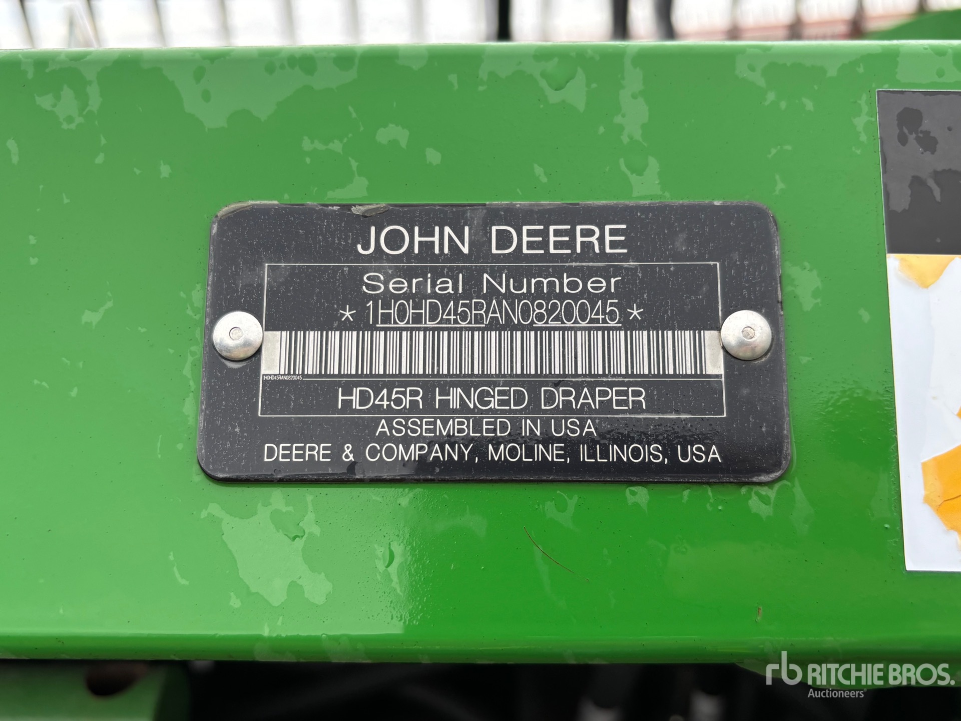 2022 John Deere HD45R