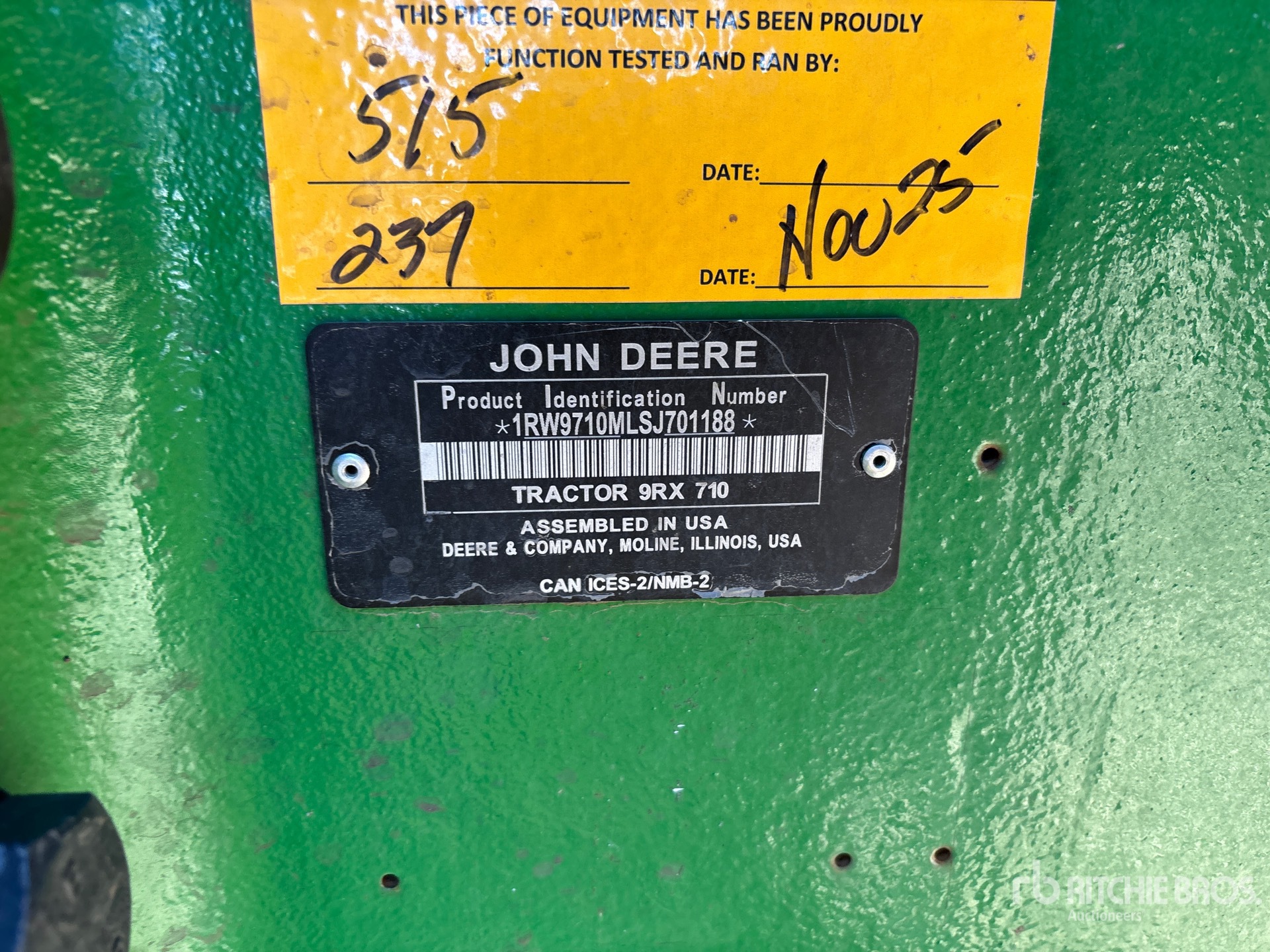 2025 John Deere 9RX710