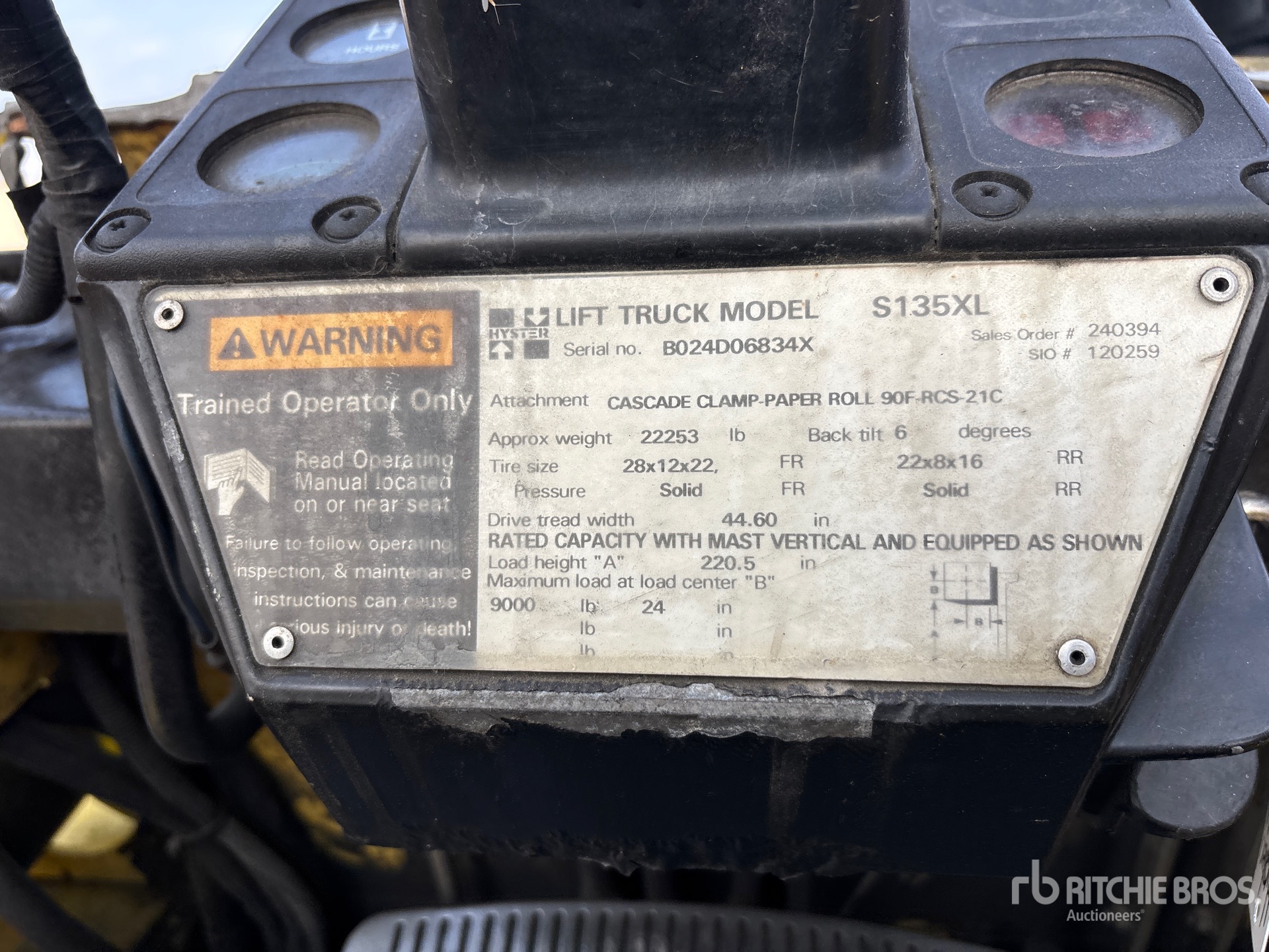2000 Hyster S135XL2