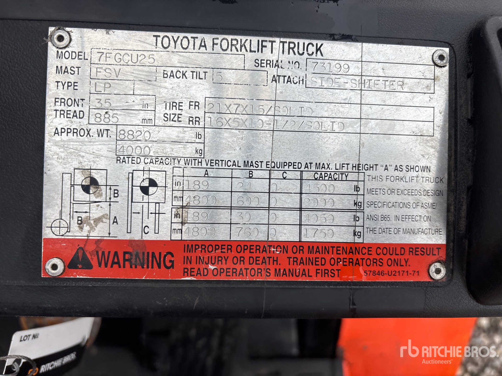 2002 Toyota 7FGCU25