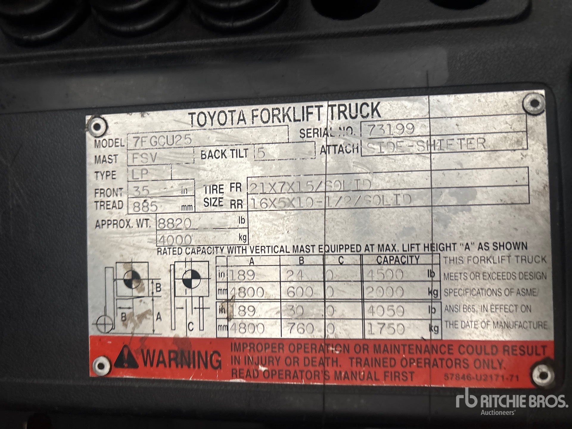 2002 Toyota 7FGCU25