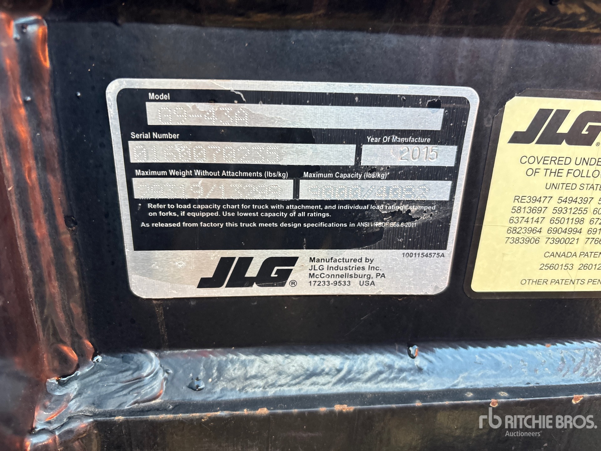 2015 JLG G9-43A