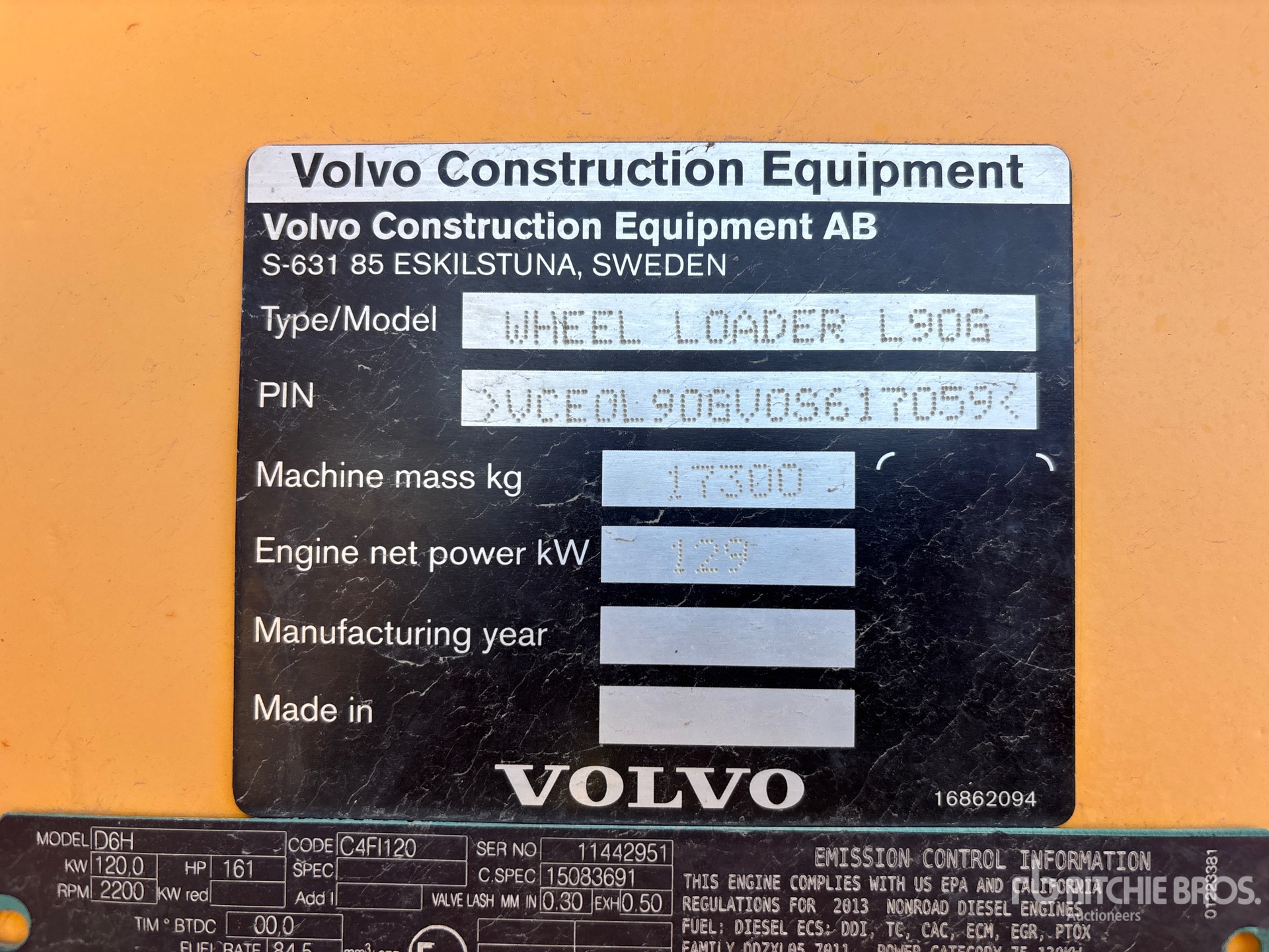 2014 Volvo L90G
