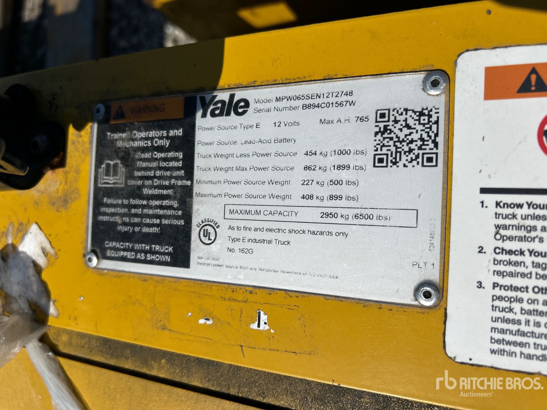 2022 Yale MPW065SEN12T274