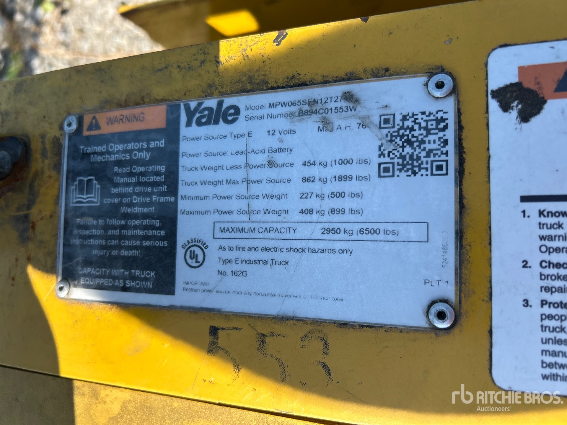 2022 Yale MPW065SEN12T274