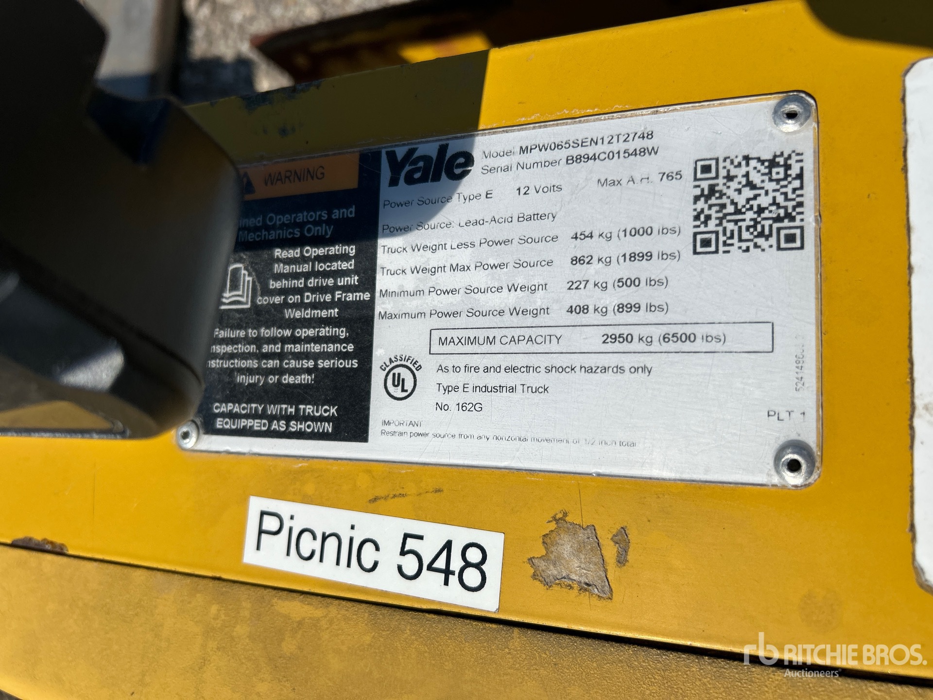 2022 Yale MPW065SEN12T274