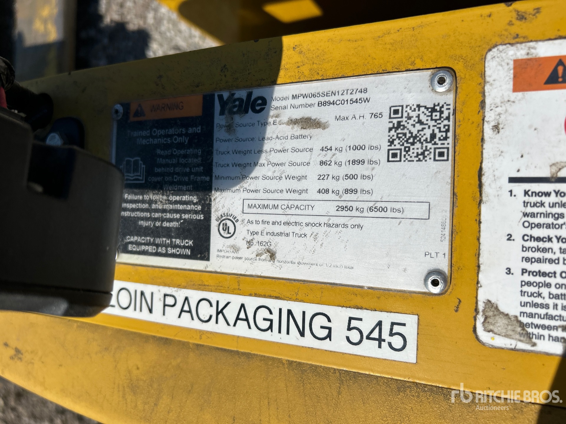2022 Yale MPW065SEN12T274