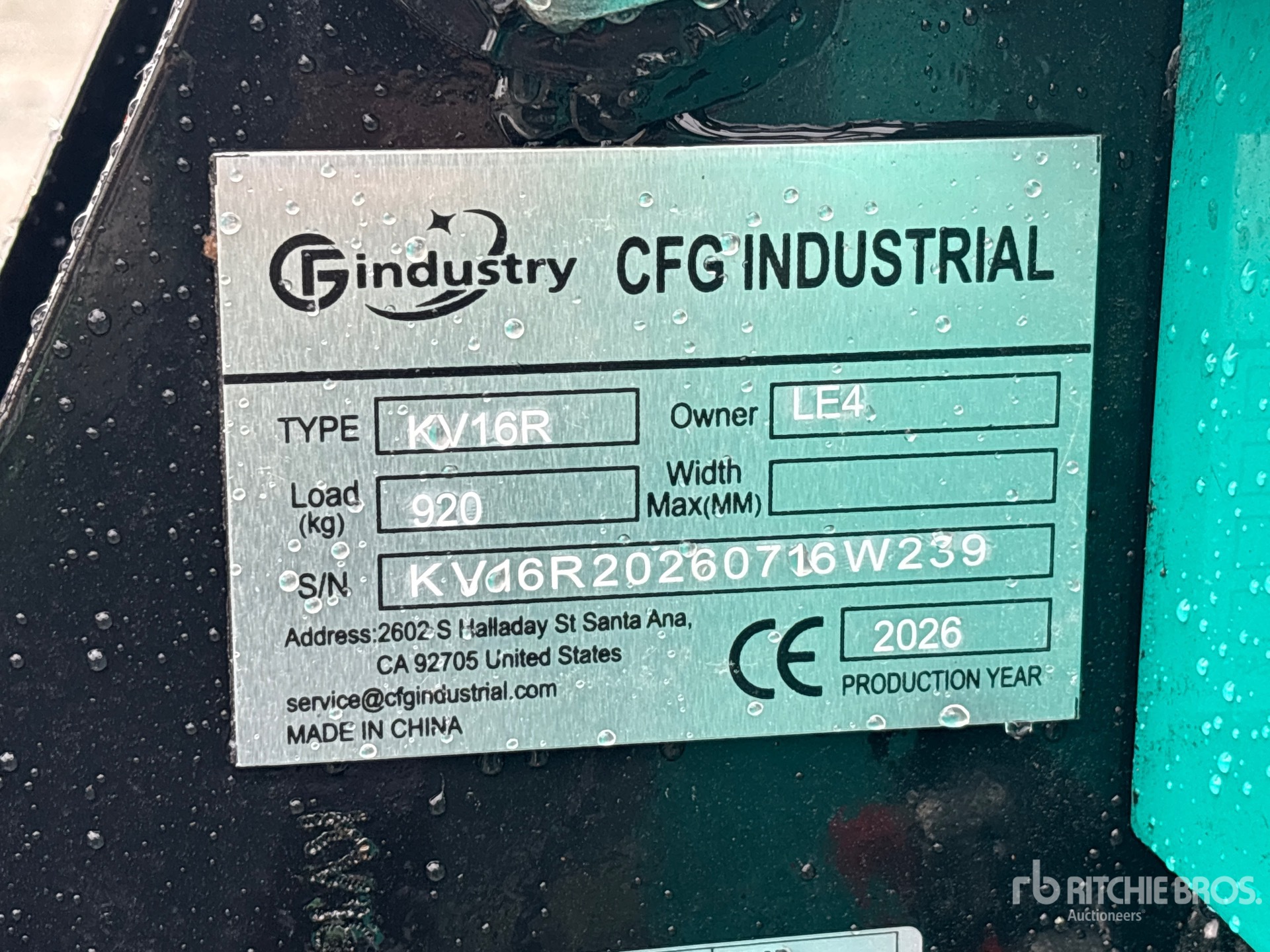 2026 CFG KV16R