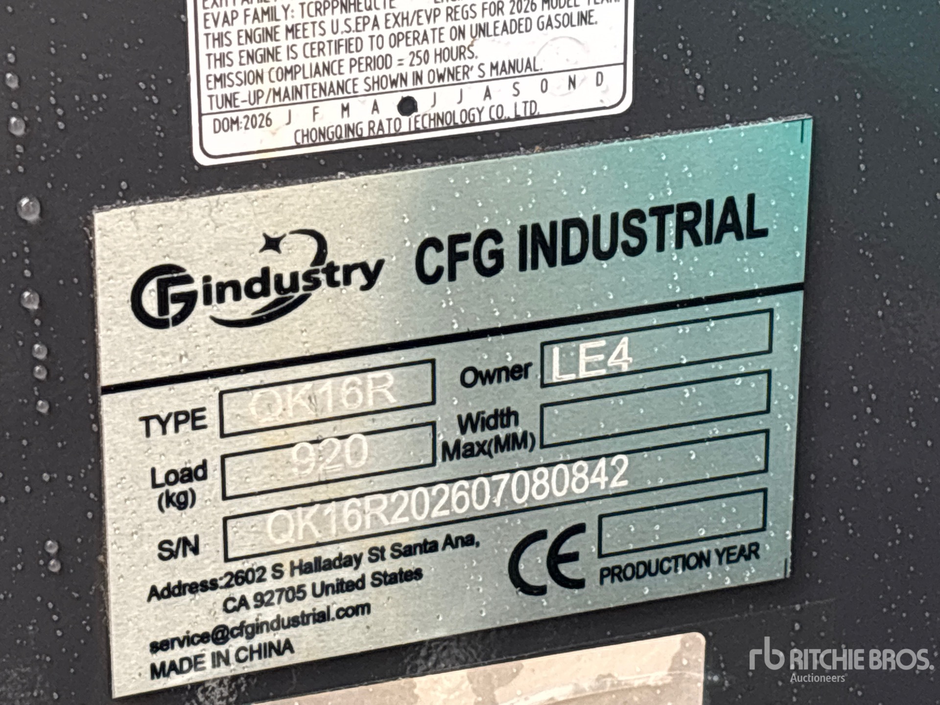 2026 CFG QK16R