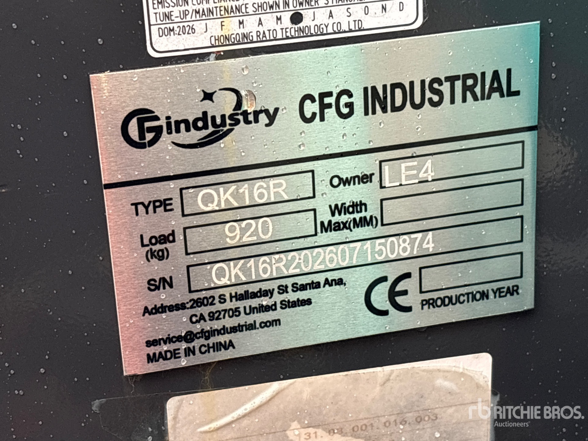 2026 CFG QK16R
