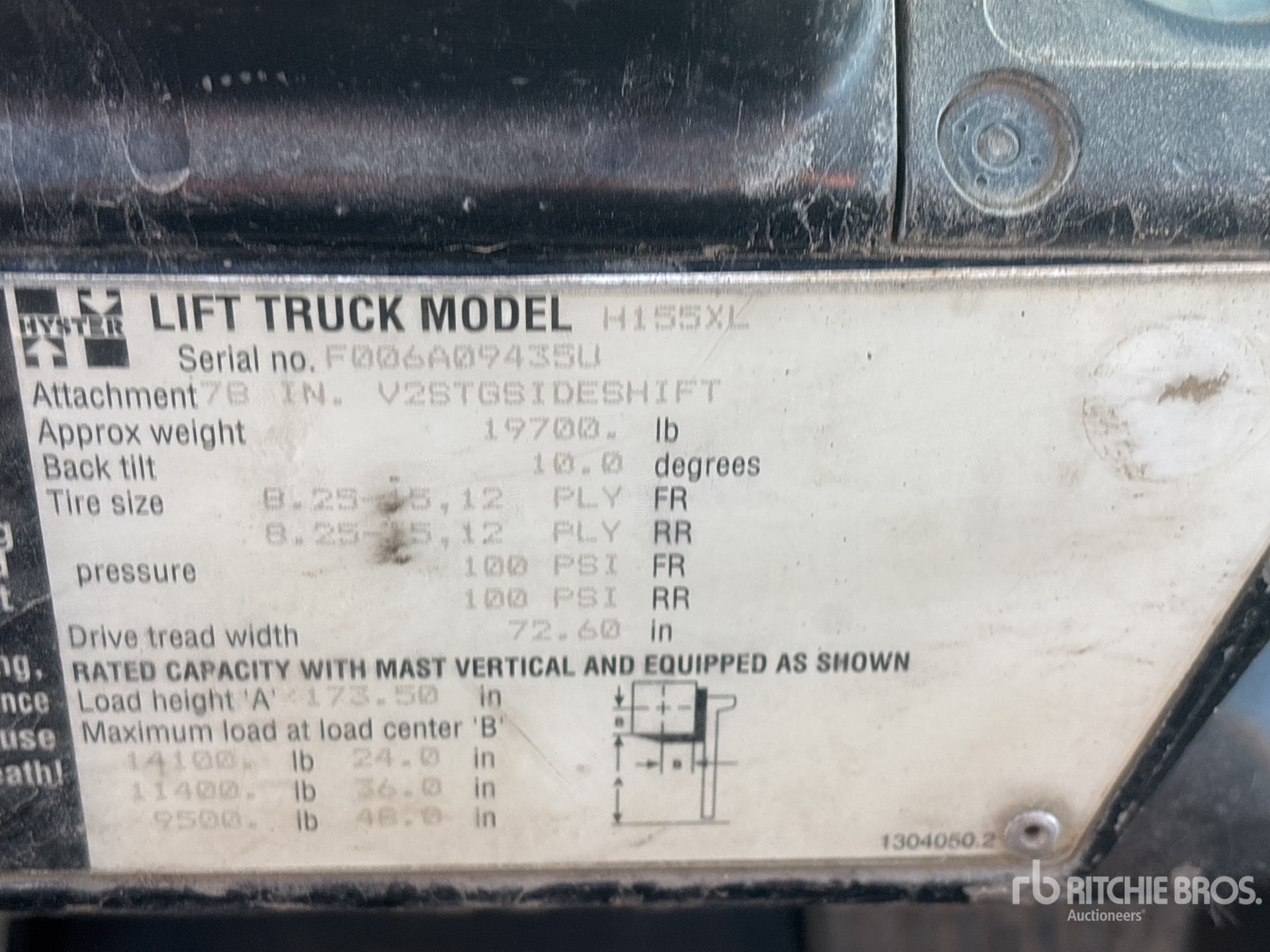 1997 Hyster H155XL