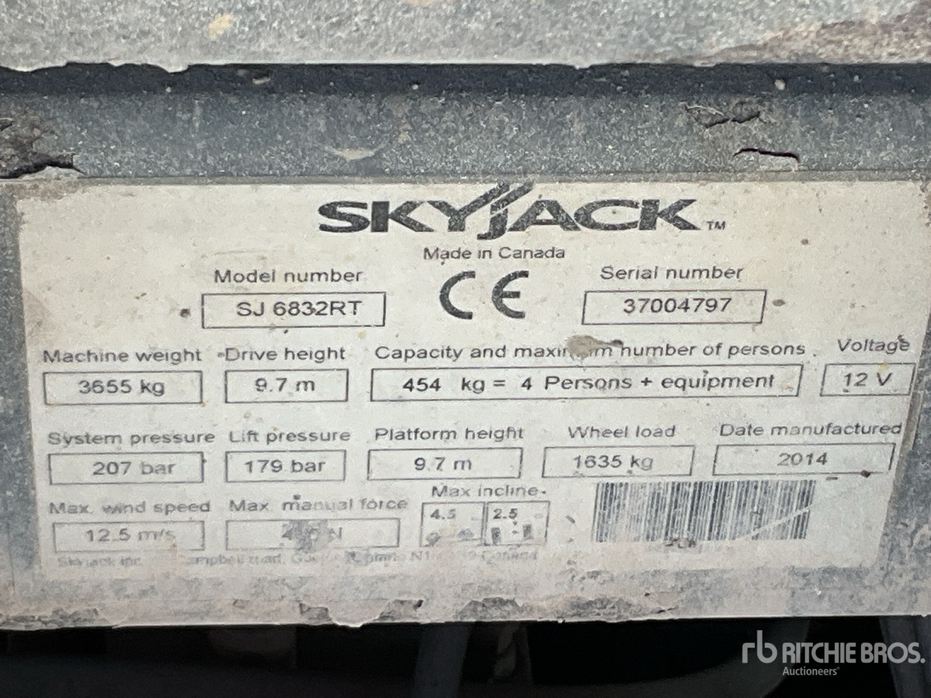 2014 Skyjack SJ6832 RT