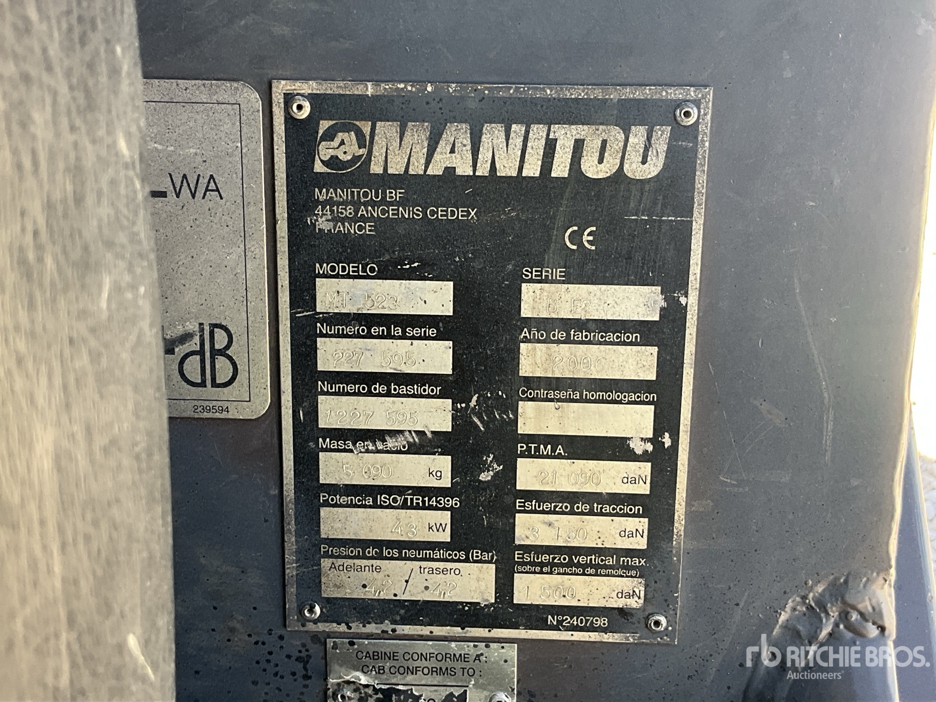 2006 Manitou MT523