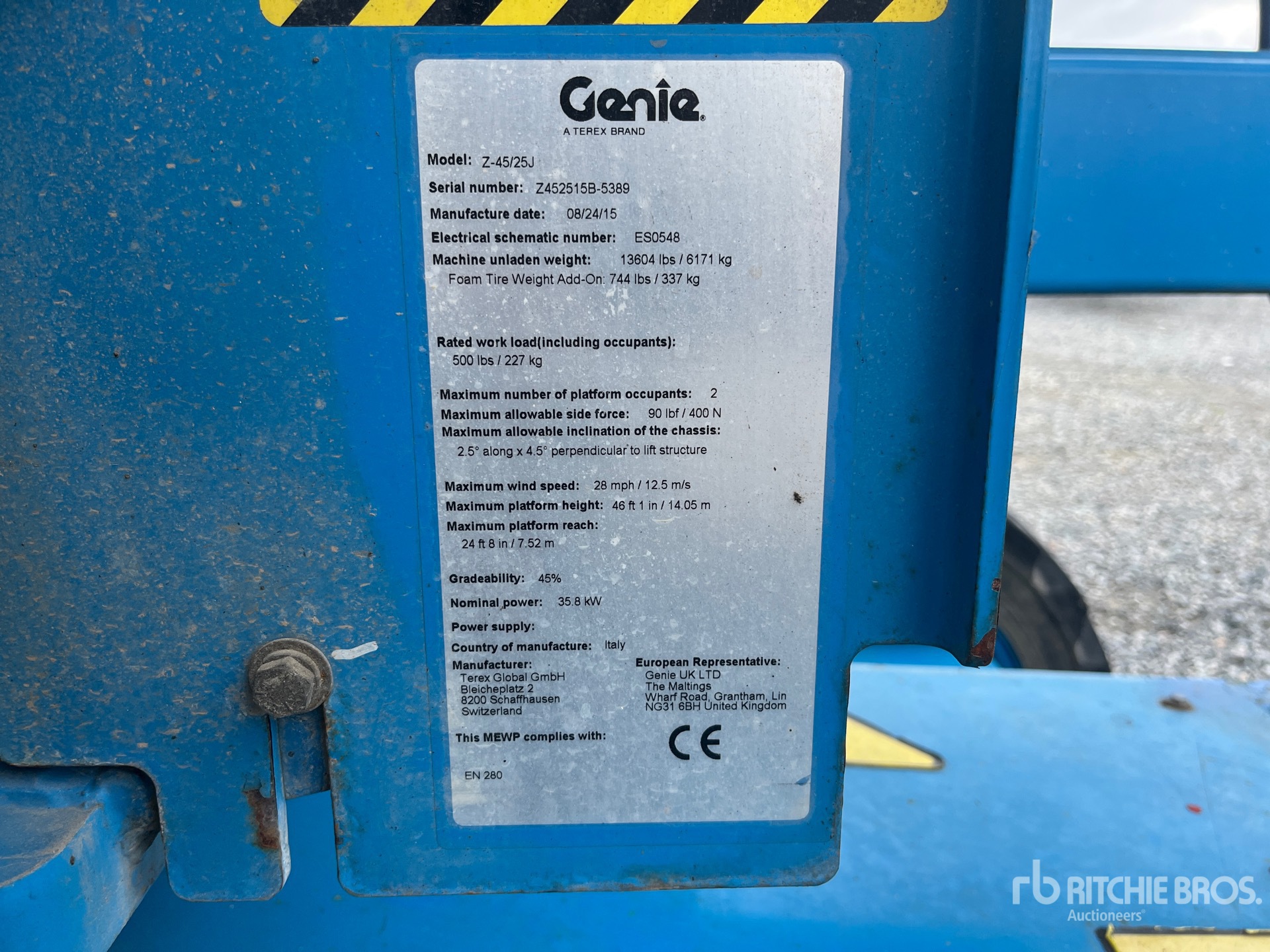 2015 Genie Z-45/25J
