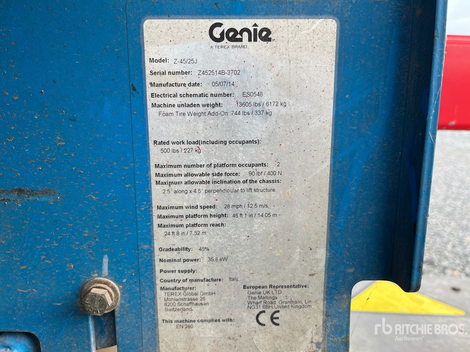 2014 Genie Z-45/25J