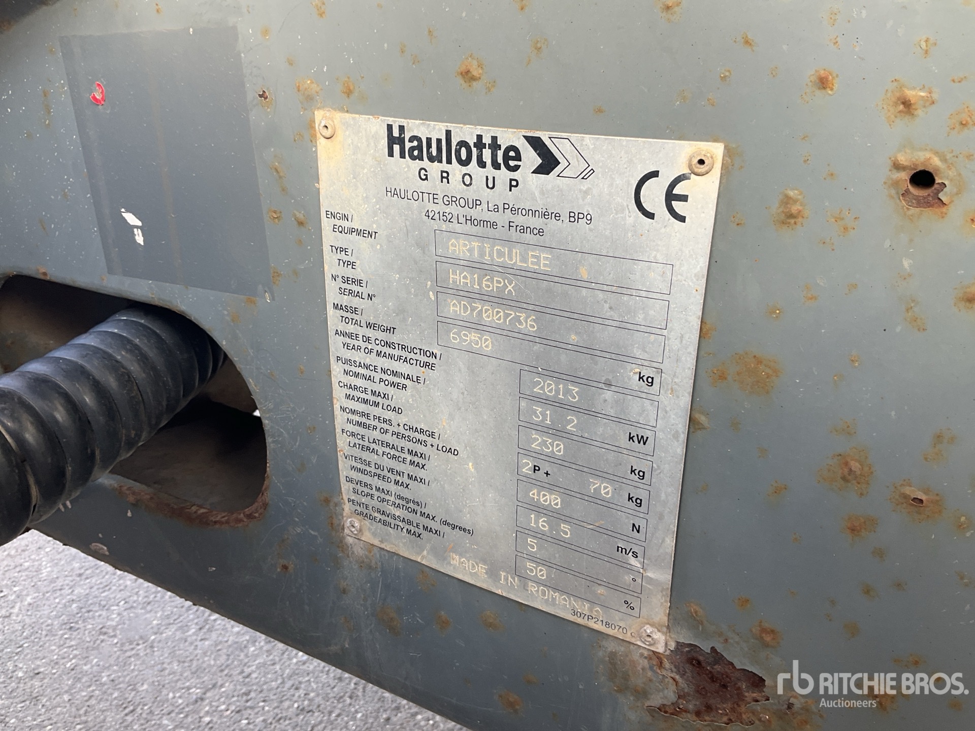 2013 Haulotte HA16PX